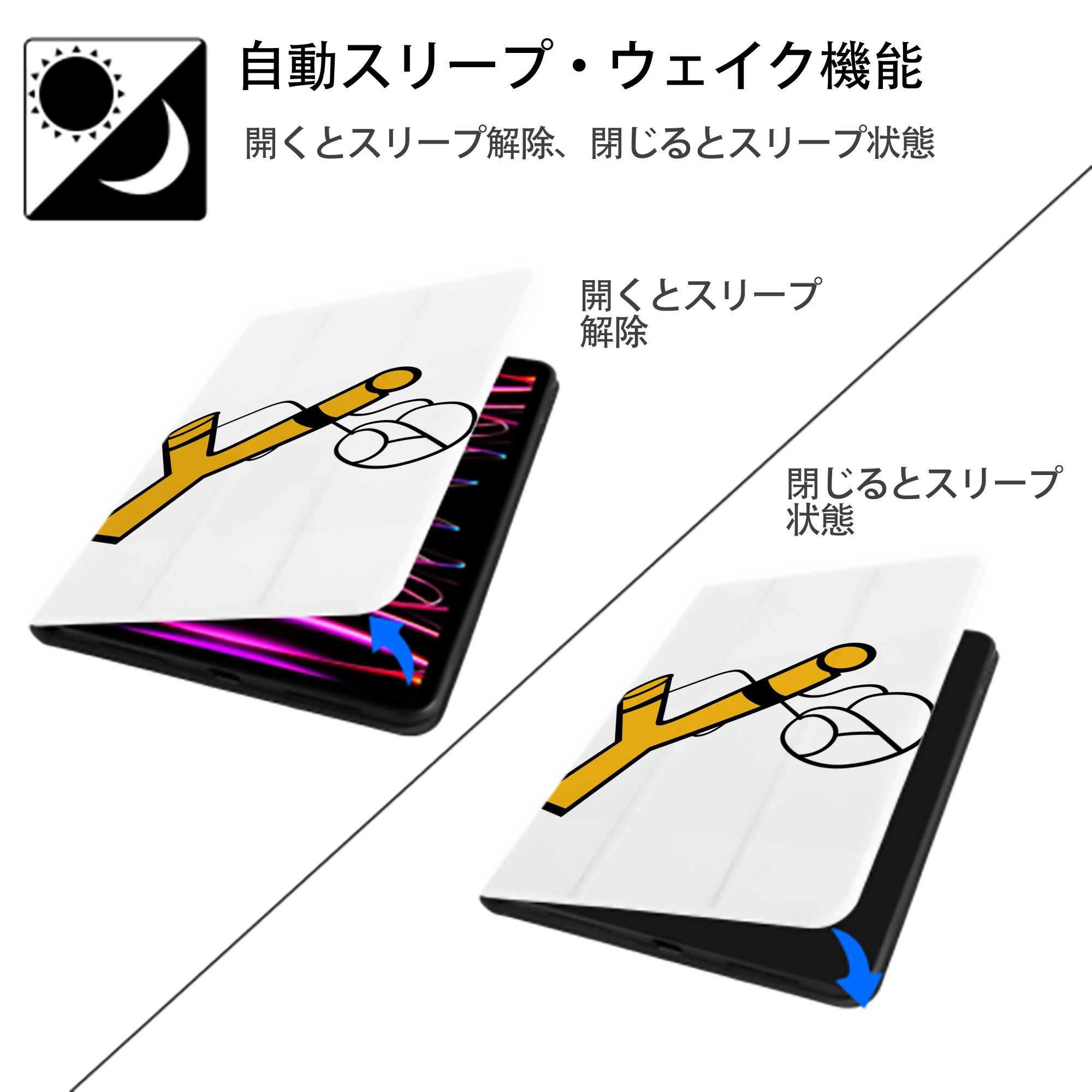 Angry Birds アングリーバード IPad ケース ペン収納付き 三つ折りスタンド PUレザー×シリコン 対応機種9.5/10.5/10.9インチ