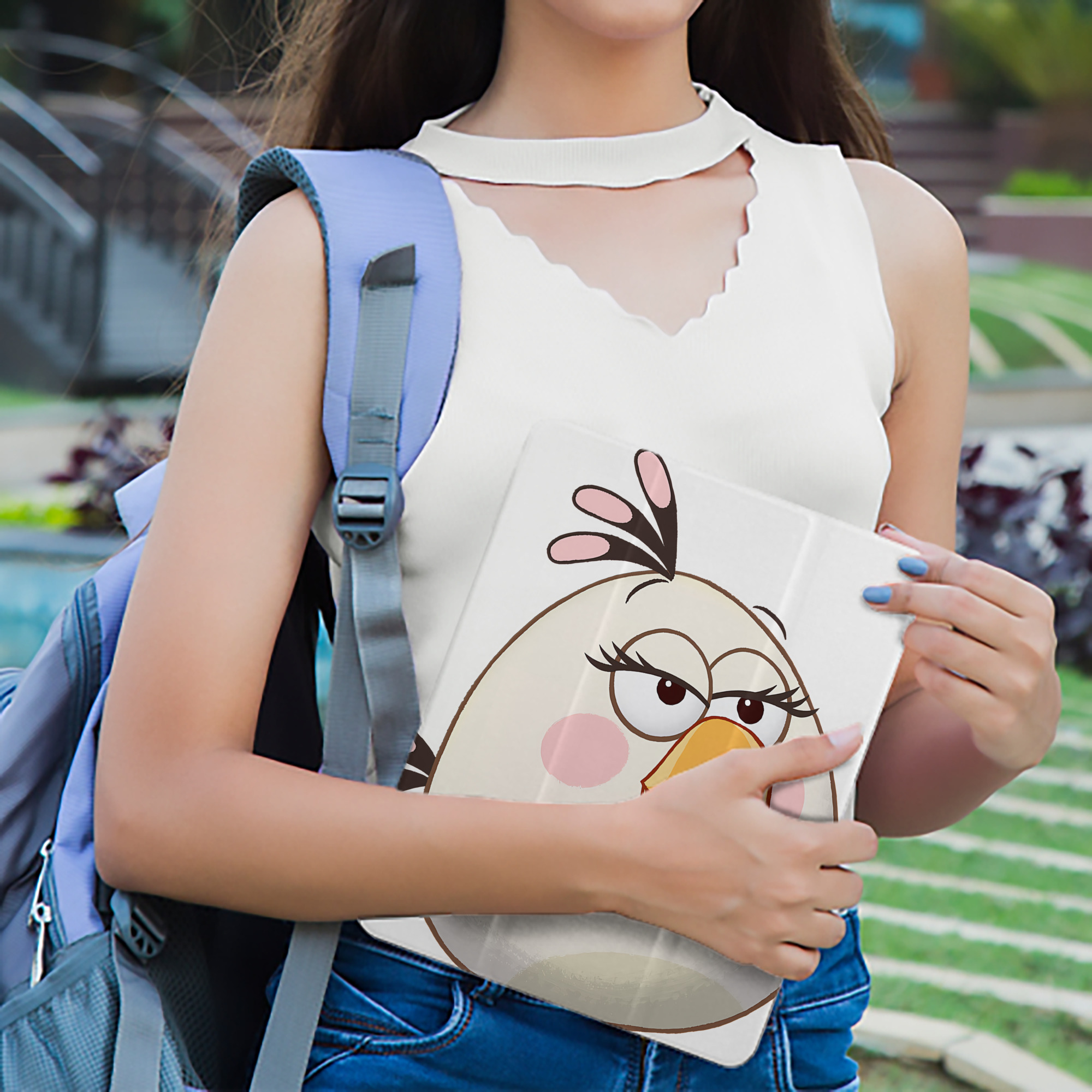 Angry Birds アングリーバード IPad ケース ペン収納付き 三つ折りスタンド PUレザー×シリコン 対応機種9.5/10.5/10.9インチ