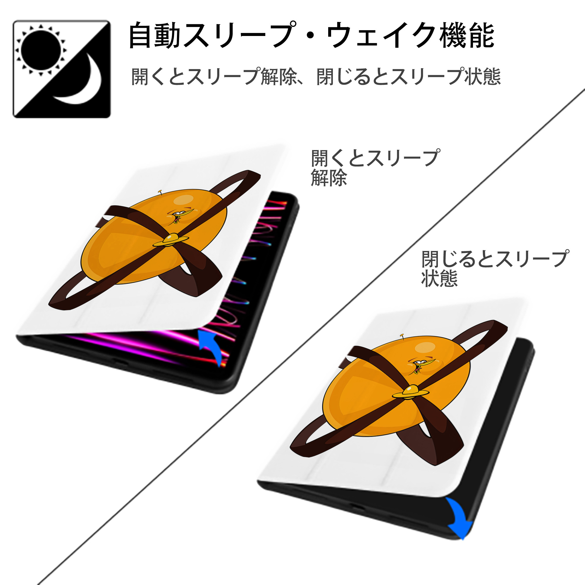 Angry Birds アングリーバード IPad ケース ペン収納付き 三つ折りスタンド PUレザー×シリコン 対応機種9.5/10.5/10.9インチ