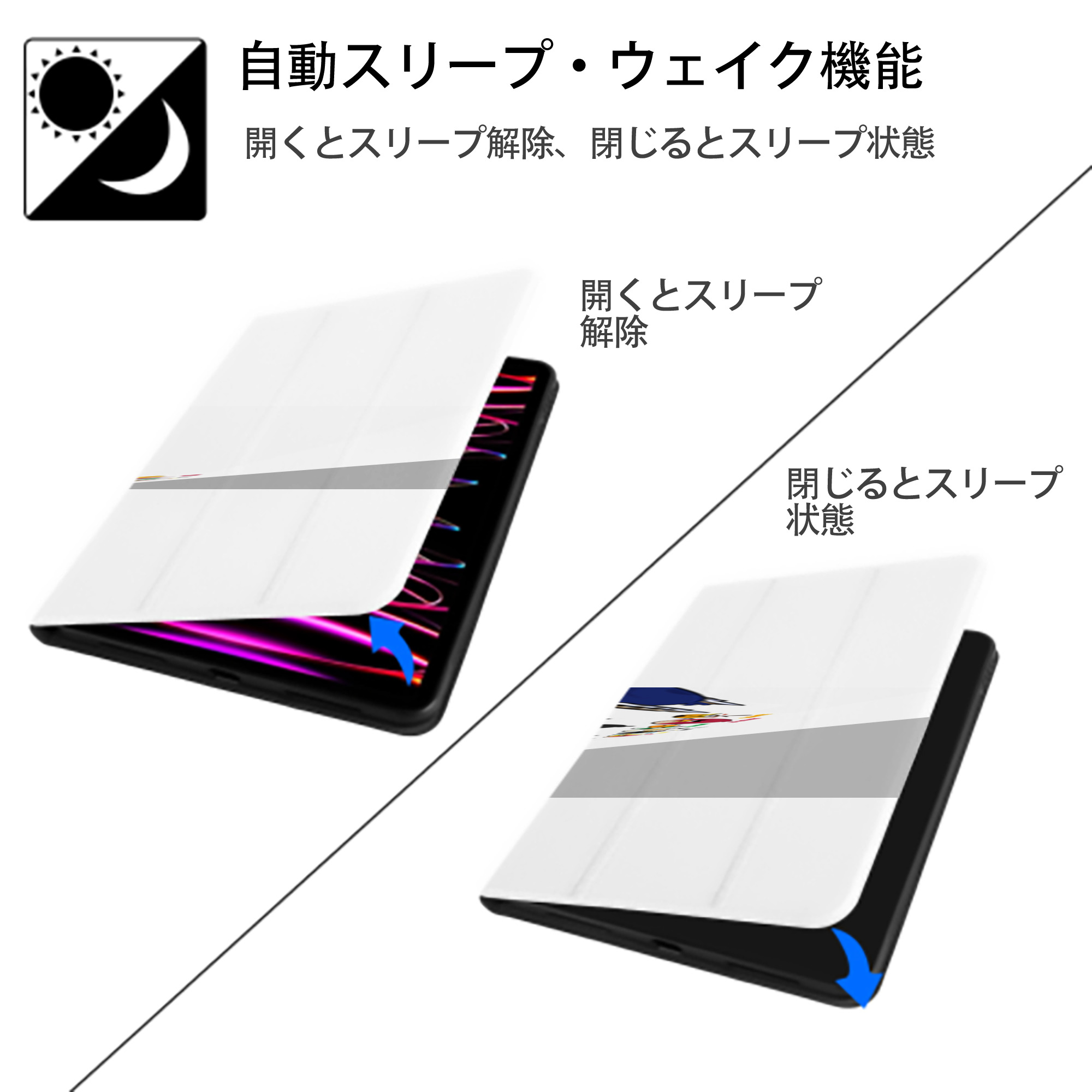 Angry Birds アングリーバード IPad ケース ペン収納付き 三つ折りスタンド PUレザー×シリコン 対応機種9.5/10.5/10.9インチ