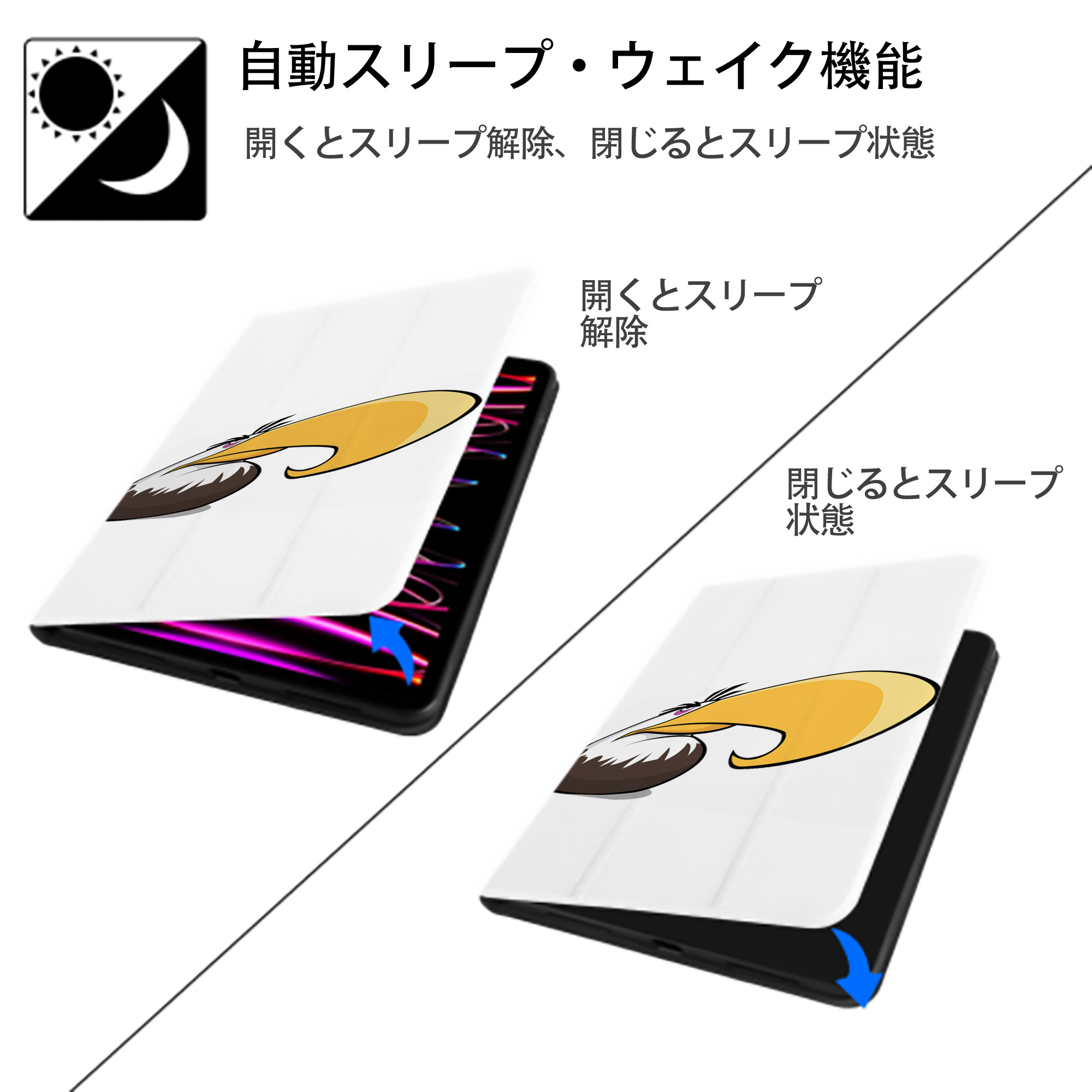 Angry Birds アングリーバード IPad ケース ペン収納付き 三つ折りスタンド PUレザー×シリコン 対応機種9.5/10.5/10.9インチ