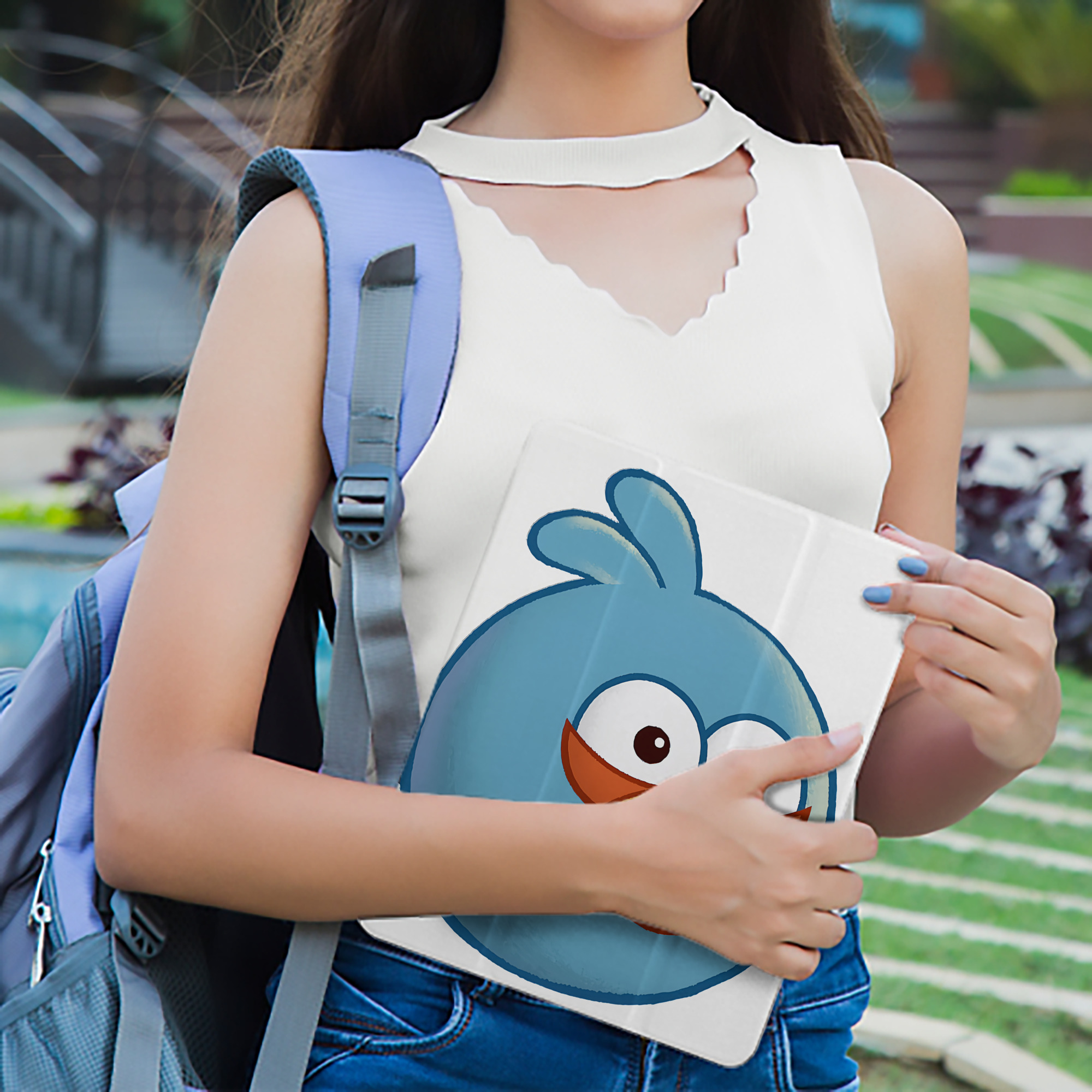 Angry Birds アングリーバード IPad ケース ペン収納付き 三つ折りスタンド PUレザー×シリコン 対応機種9.5/10.5/10.9インチ