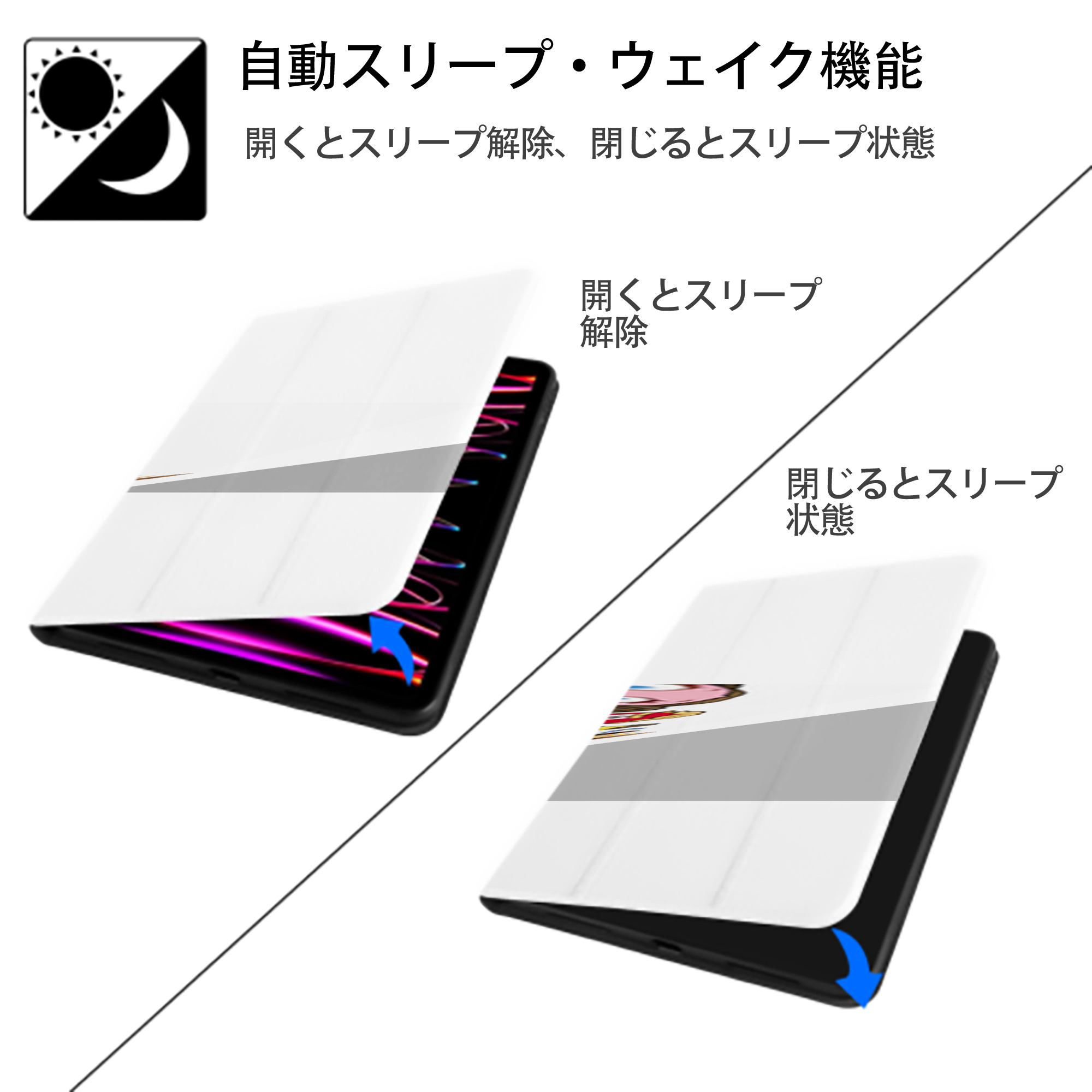 Angry Birds アングリーバード IPad ケース ペン収納付き 三つ折りスタンド PUレザー×シリコン 対応機種9.5/10.5/10.9インチ