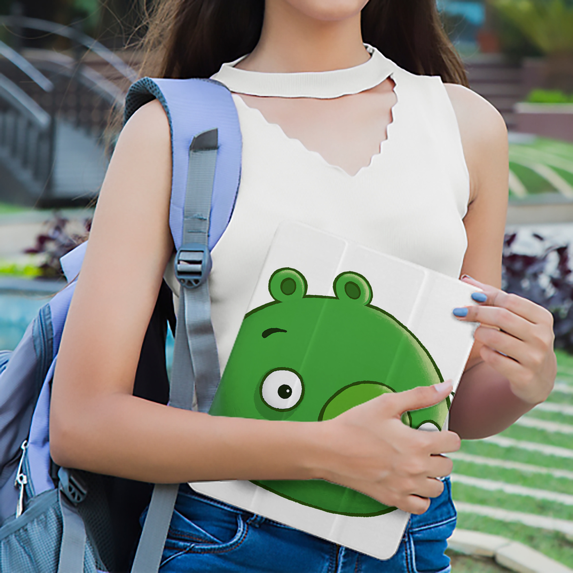 Angry Birds アングリーバード IPad ケース ペン収納付き 三つ折りスタンド PUレザー×シリコン 対応機種9.5/10.5/10.9インチ