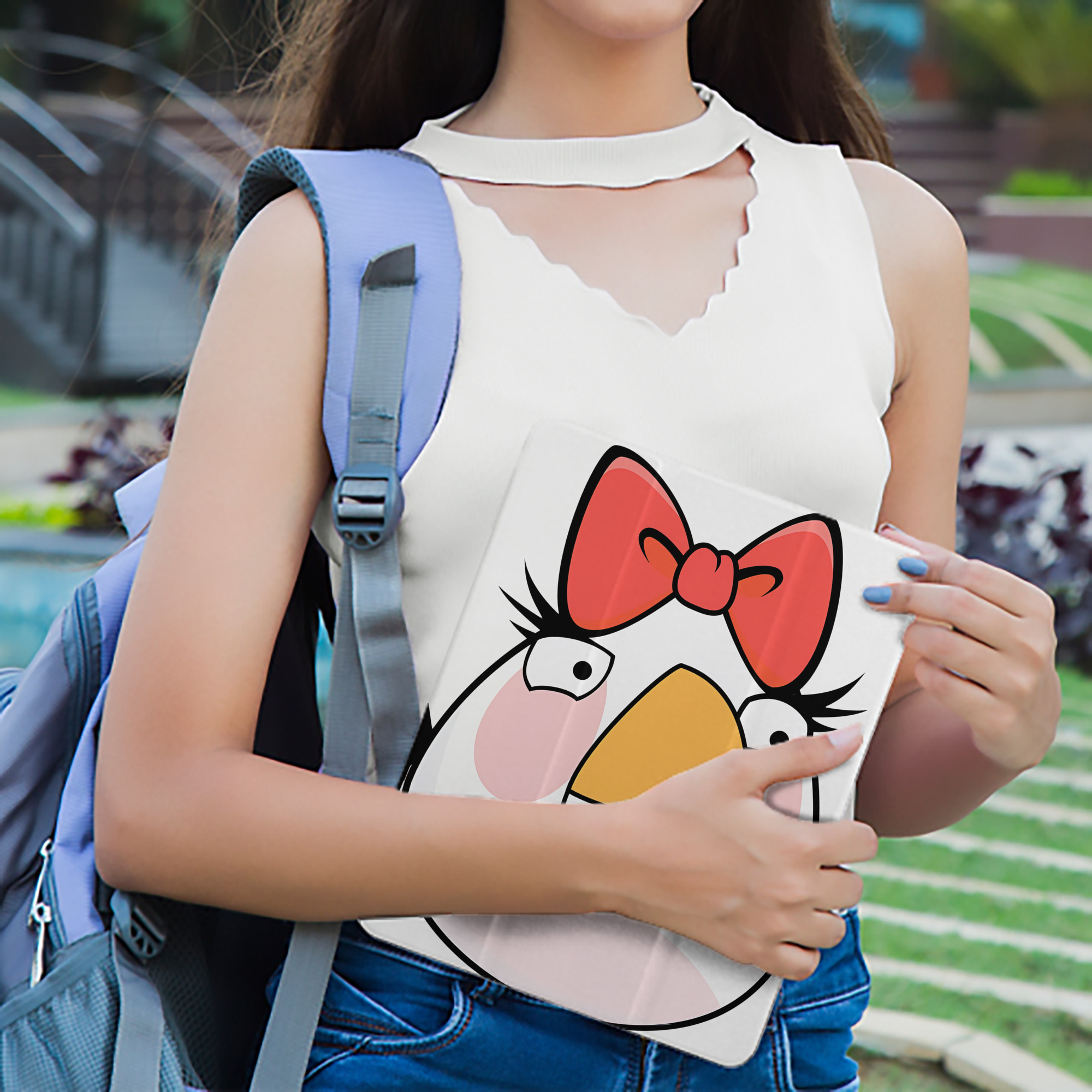 Angry Birds アングリーバード IPad ケース ペン収納付き 三つ折りスタンド PUレザー×シリコン 対応機種9.5/10.5/10.9インチ