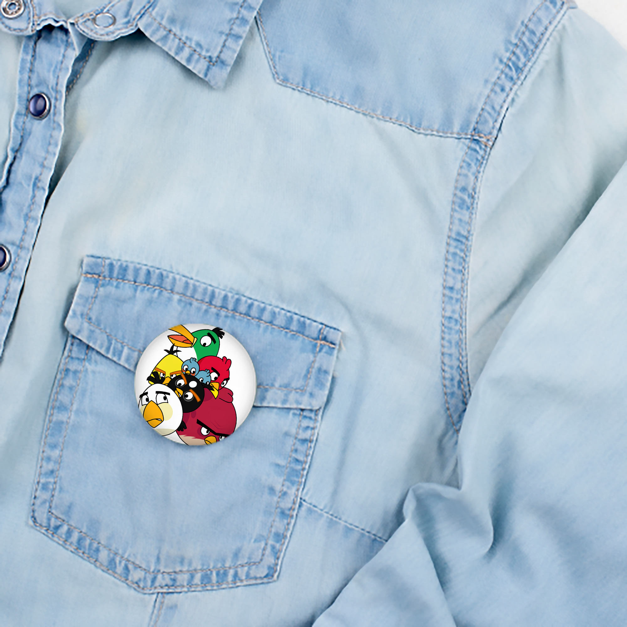 Angry Birds アングリーバード 6cm 缶バッジ 複数セット