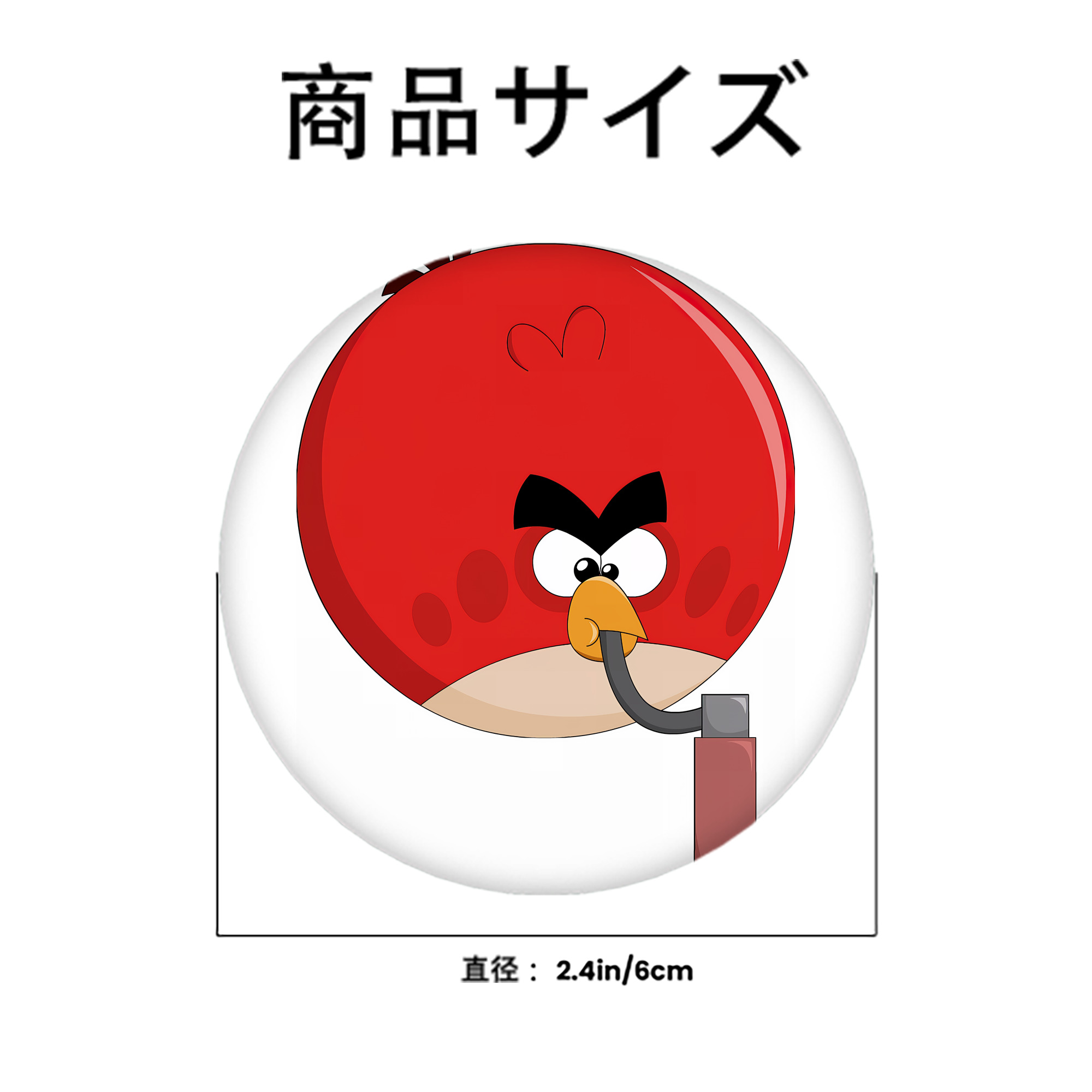 Angry Birds アングリーバード 6cm 缶バッジ 複数セット