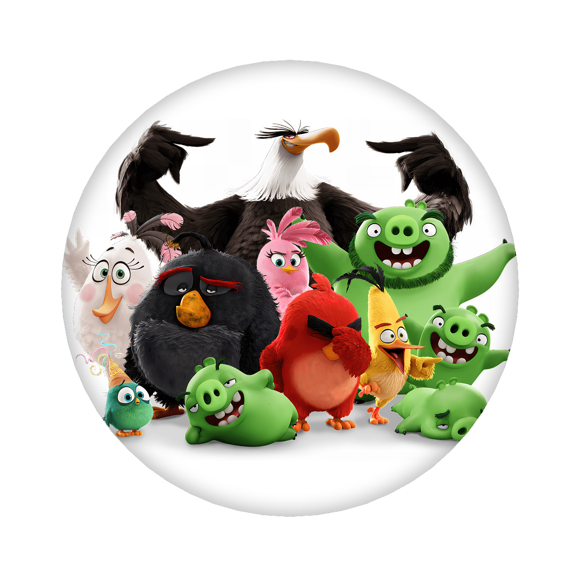 （画像用） Angry Birds アングリーバード 6cm 缶バッジ 複数セット