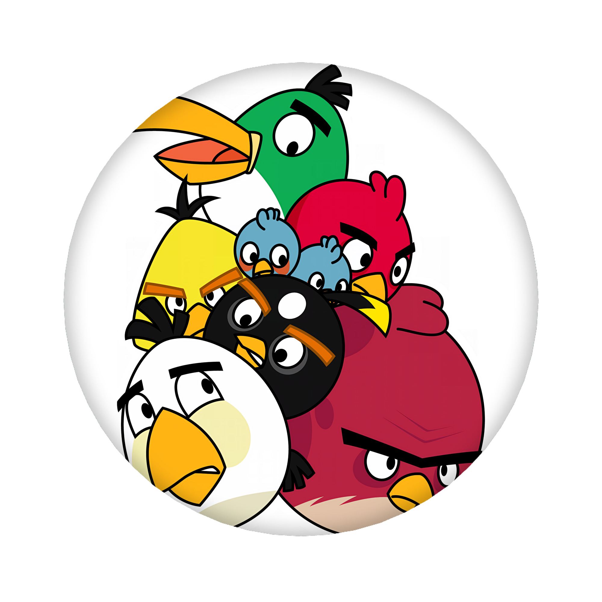 （画像用） Angry Birds アングリーバード 6cm 缶バッジ 複数セット