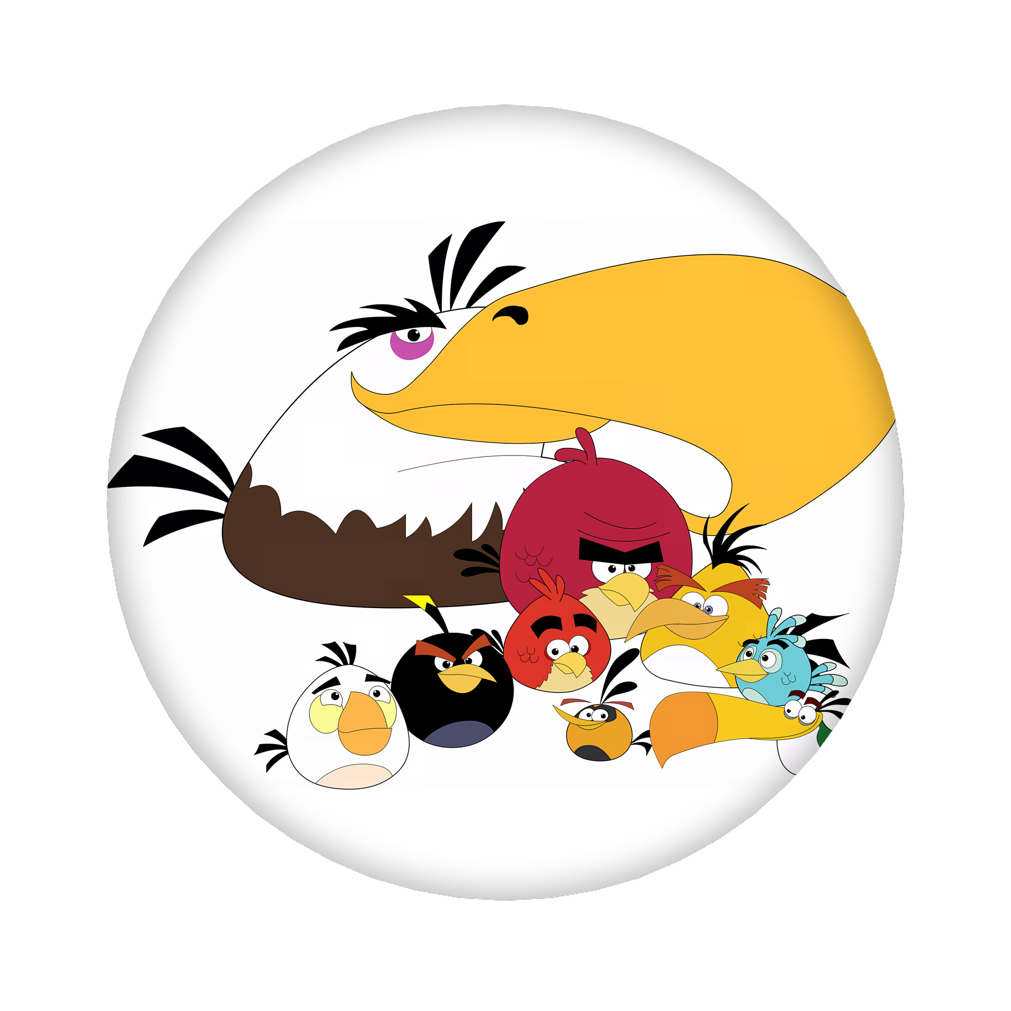 （画像用） Angry Birds アングリーバード 6cm 缶バッジ 複数セット