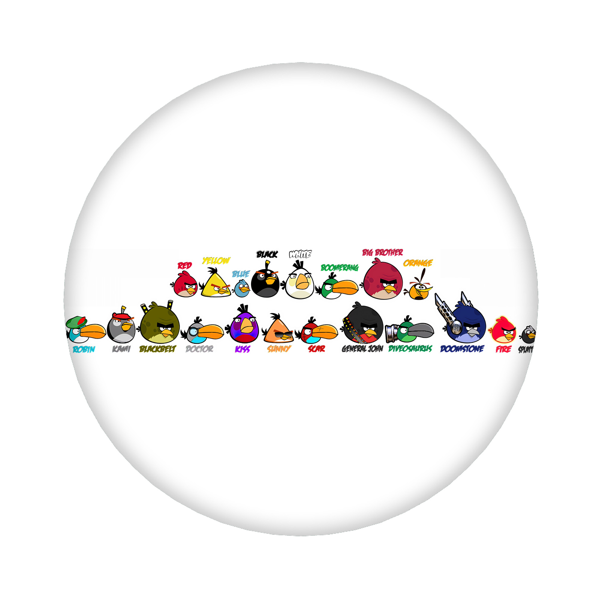 （画像用） Angry Birds アングリーバード 6cm 缶バッジ 複数セット