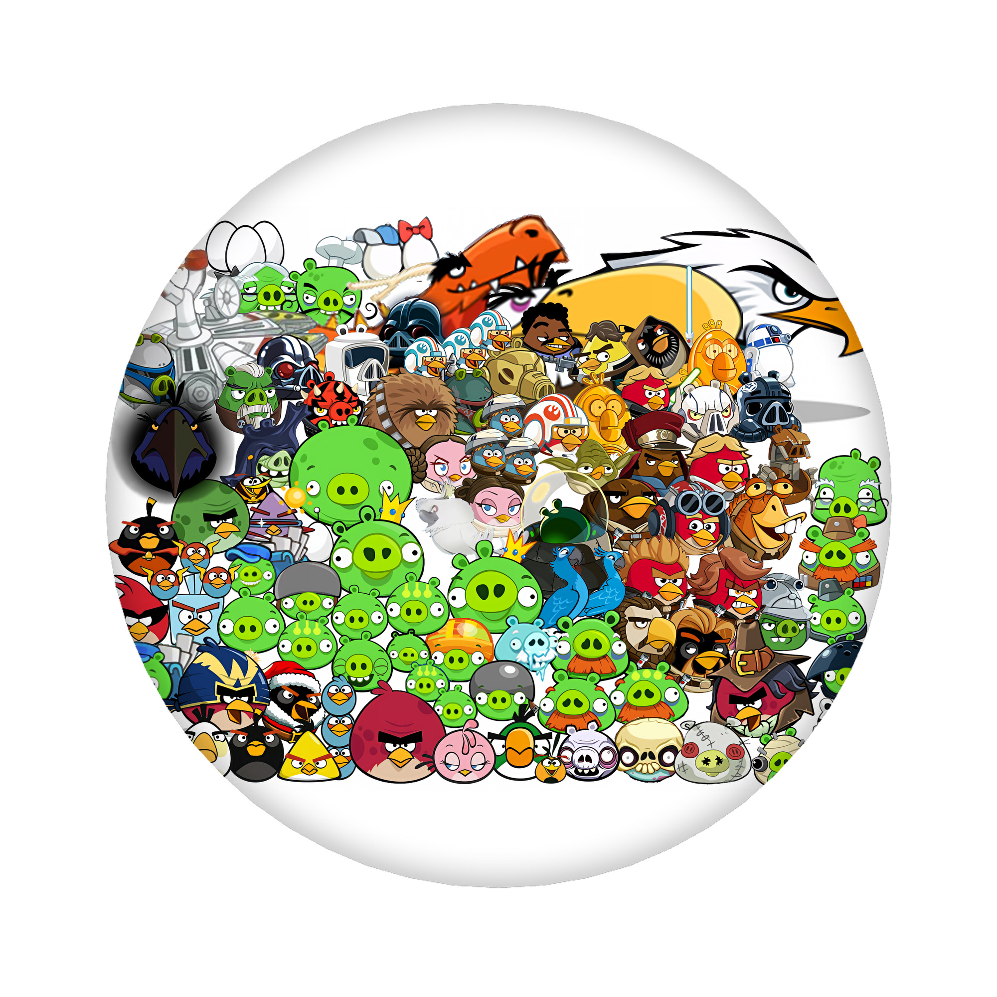 （画像用） Angry Birds アングリーバード 6cm 缶バッジ 複数セット