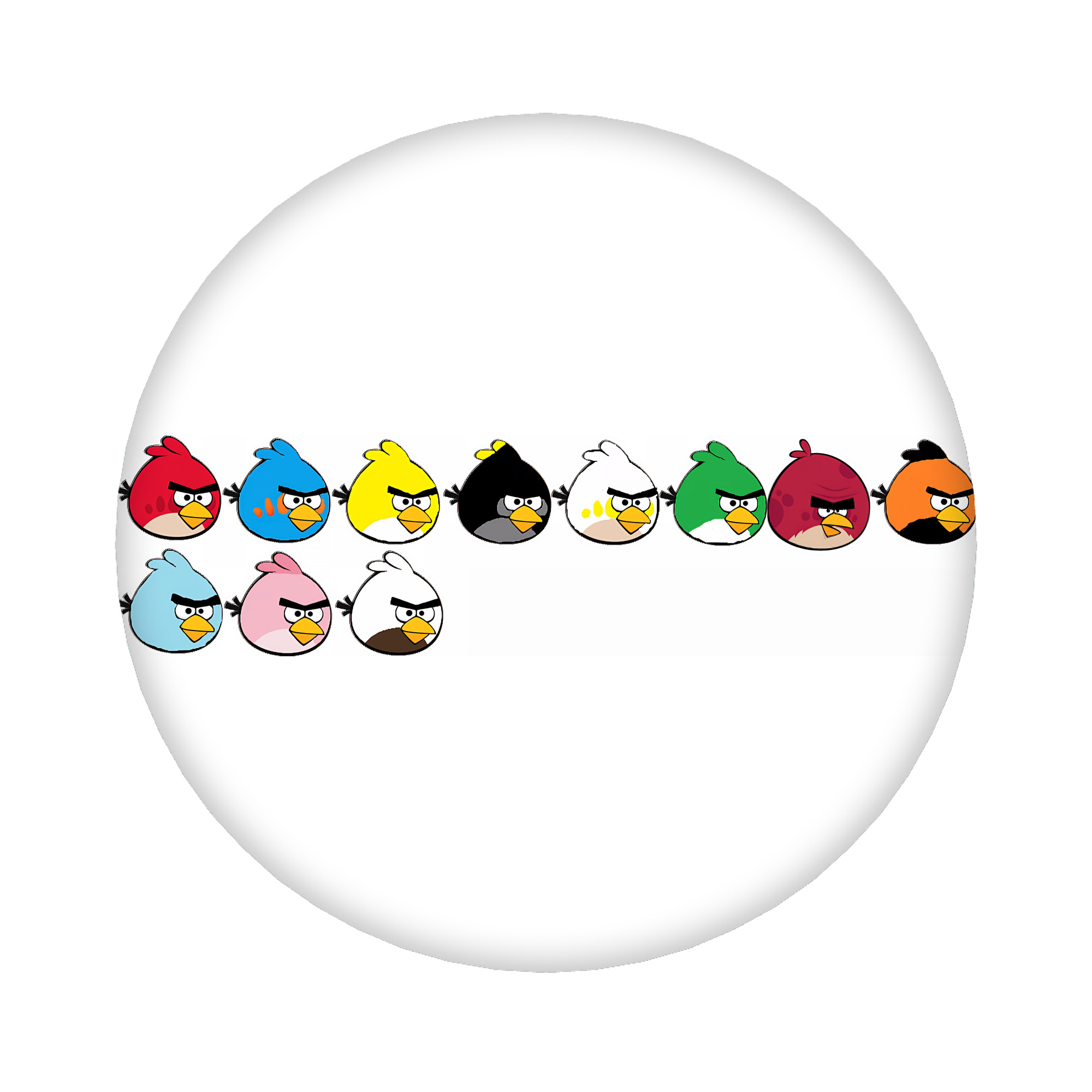 （画像用） Angry Birds アングリーバード 6cm 缶バッジ 複数セット