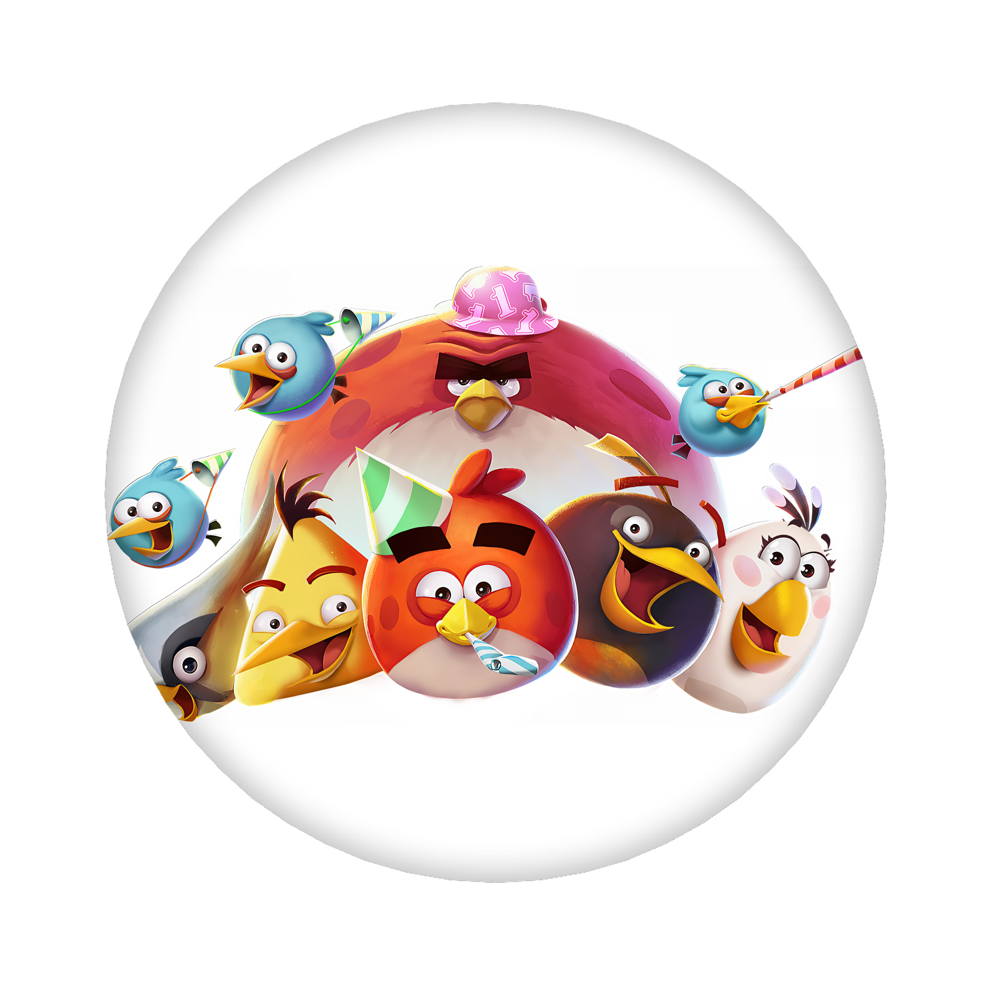 （画像用） Angry Birds アングリーバード 6cm 缶バッジ 複数セット