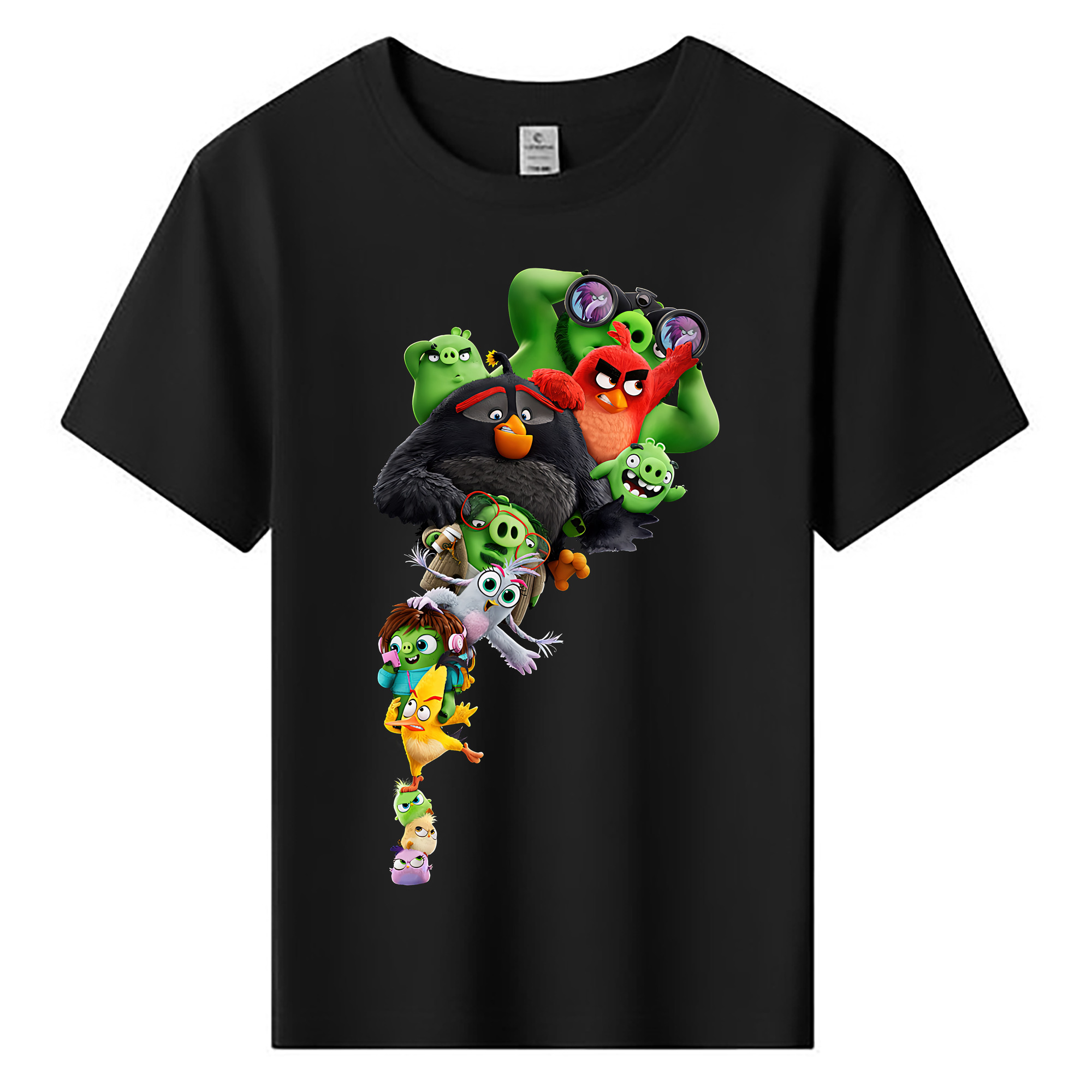（画像用） Angry Birds アングリーバード 綿100％キッズTシャツ（フロントプリント）