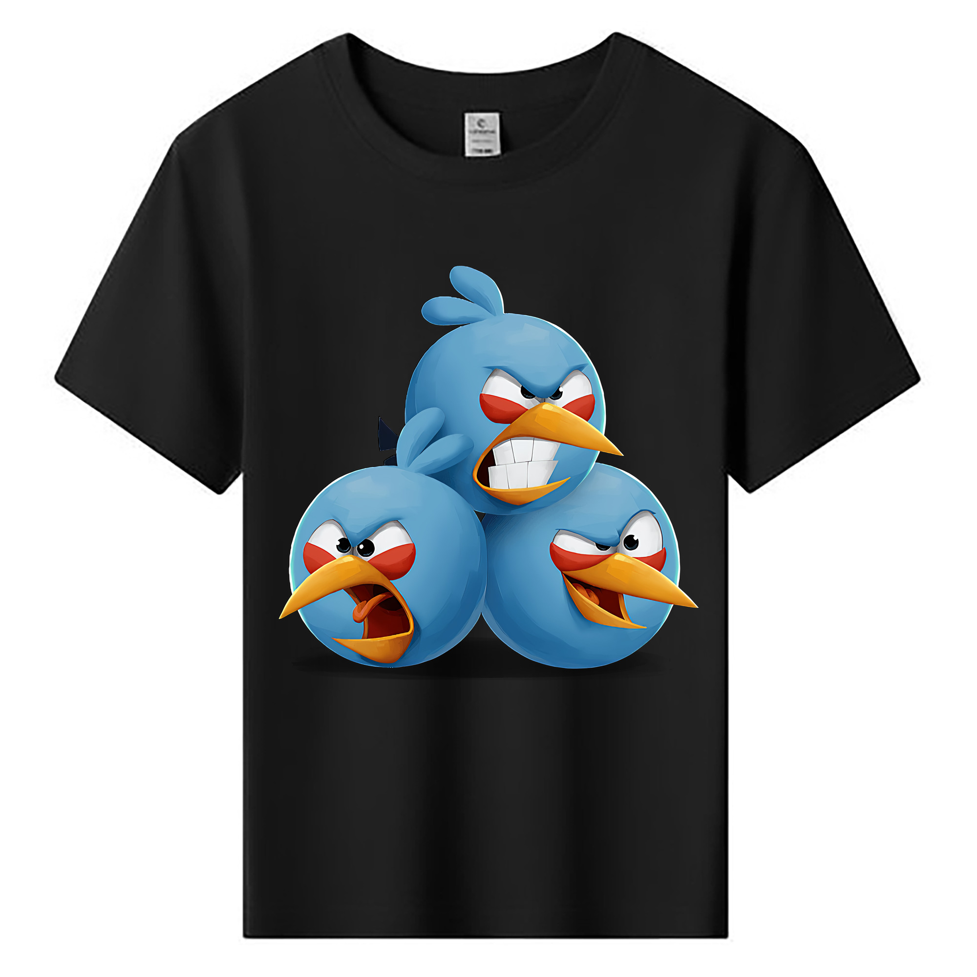 （画像用） Angry Birds アングリーバード 綿100％キッズTシャツ（フロントプリント）