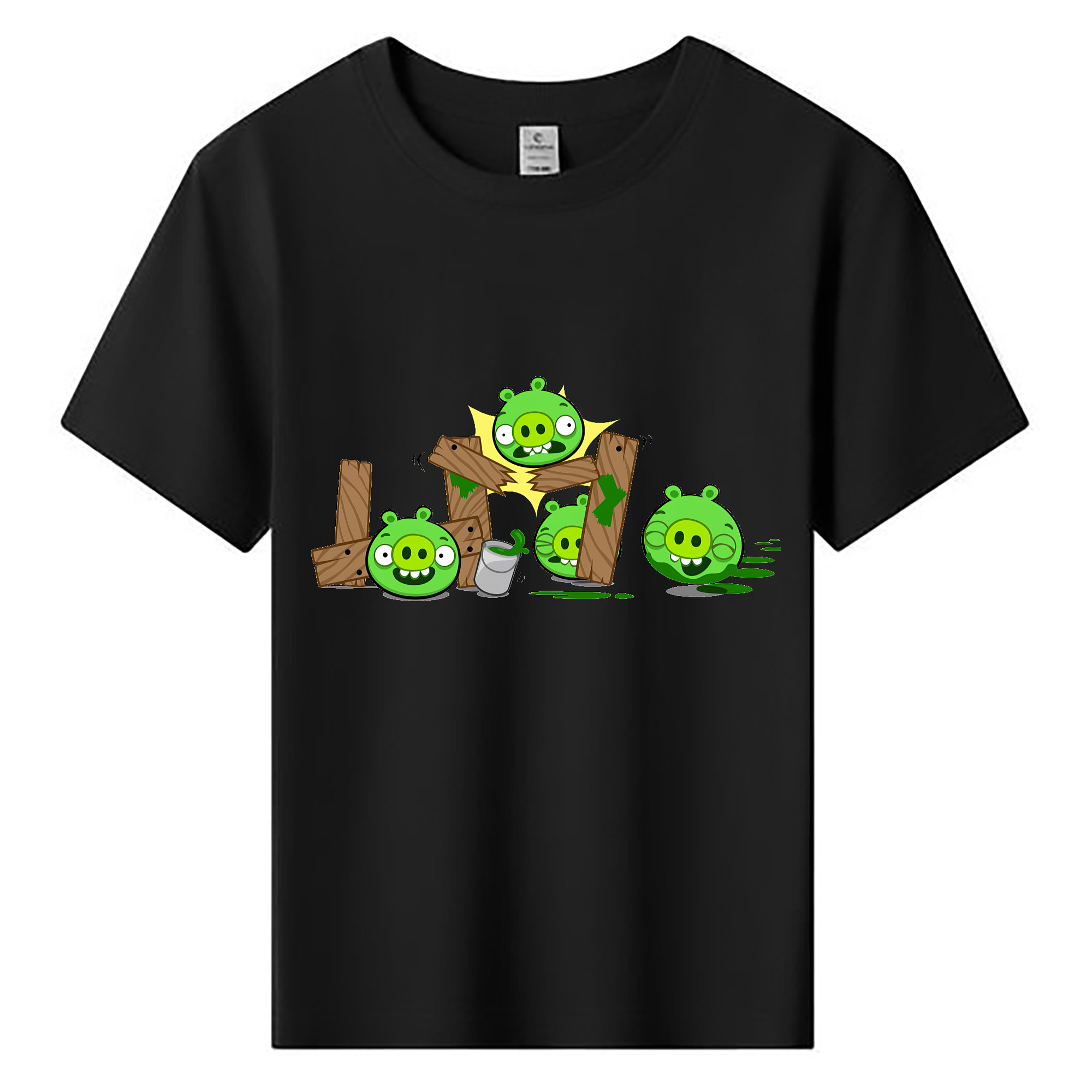 （画像用） Angry Birds アングリーバード 綿100％キッズTシャツ（フロントプリント）