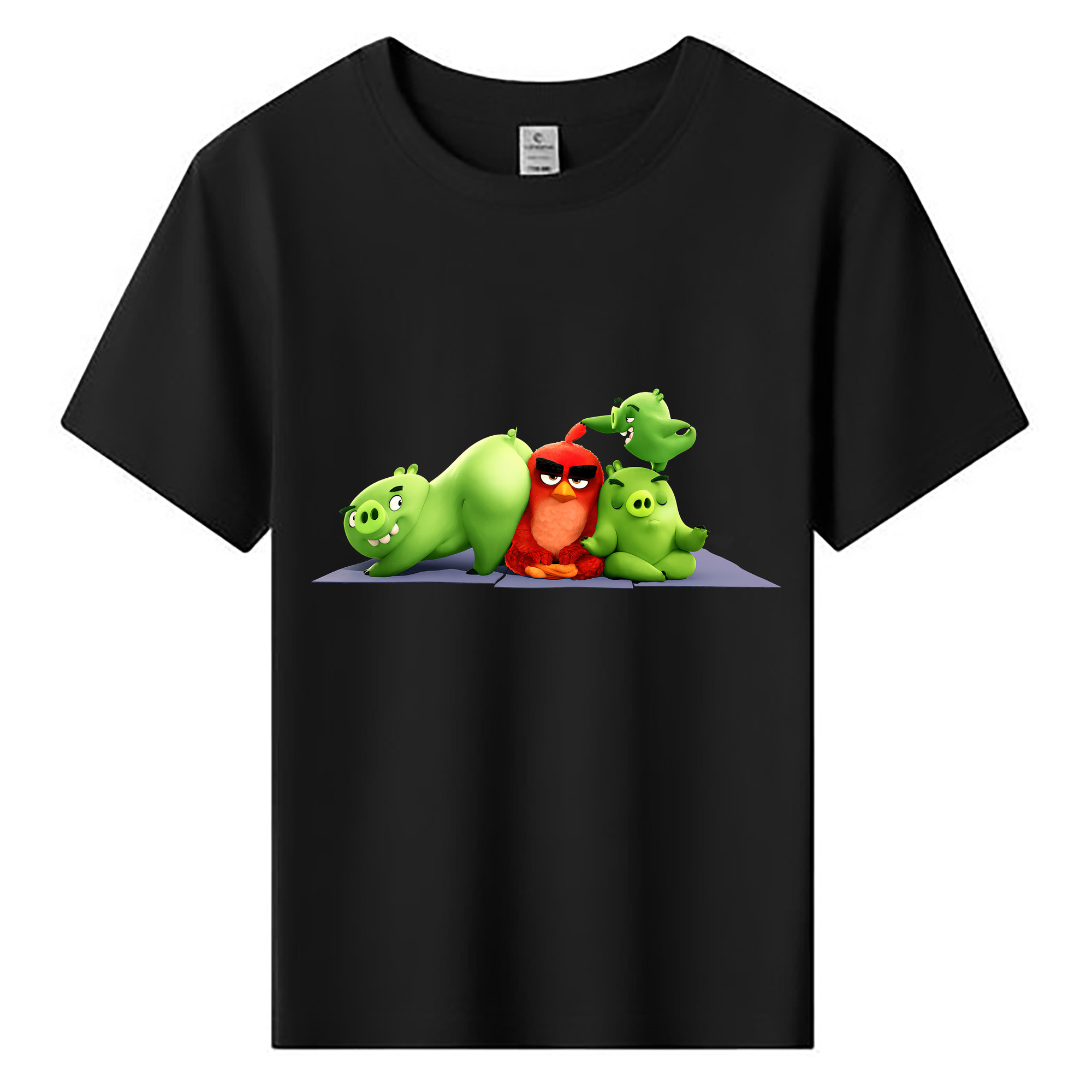 （画像用） Angry Birds アングリーバード 綿100％キッズTシャツ（フロントプリント）
