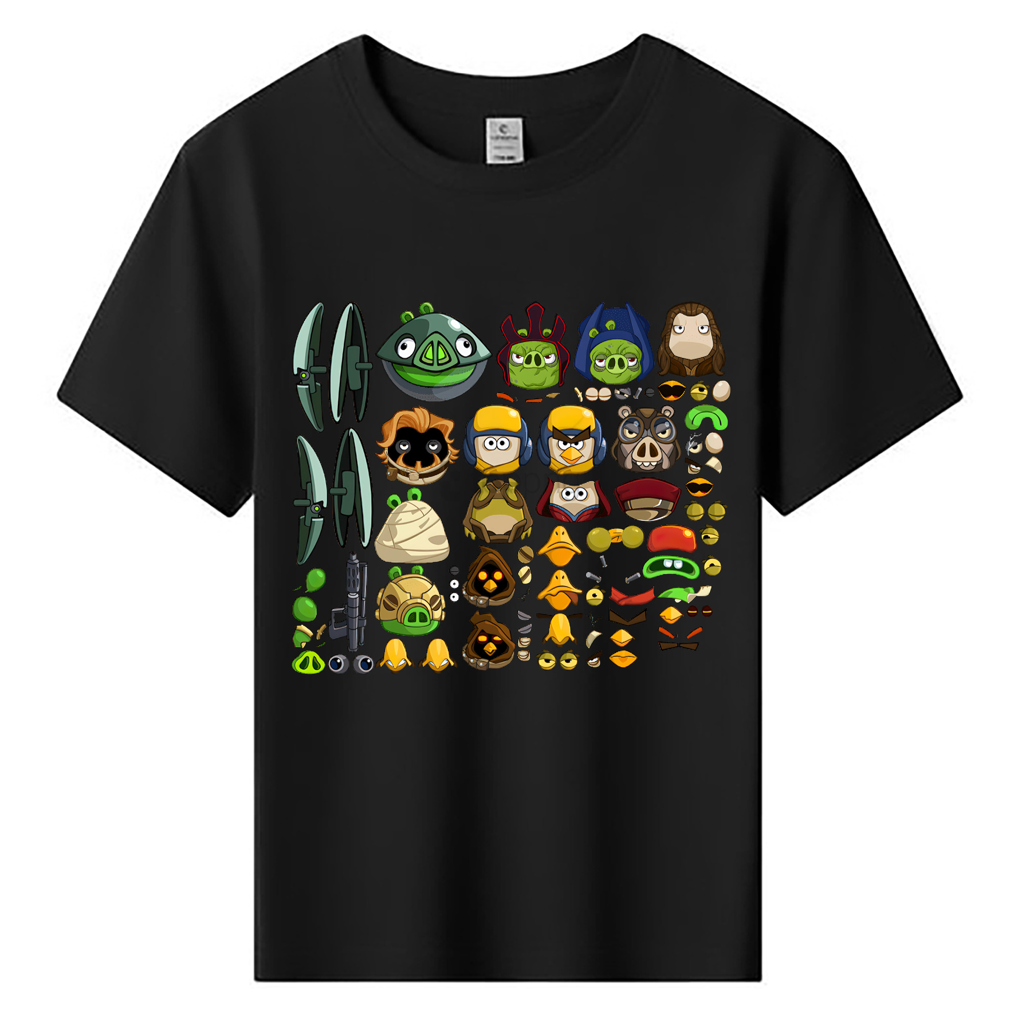 （画像用） Angry Birds アングリーバード 綿100％キッズTシャツ（フロントプリント）