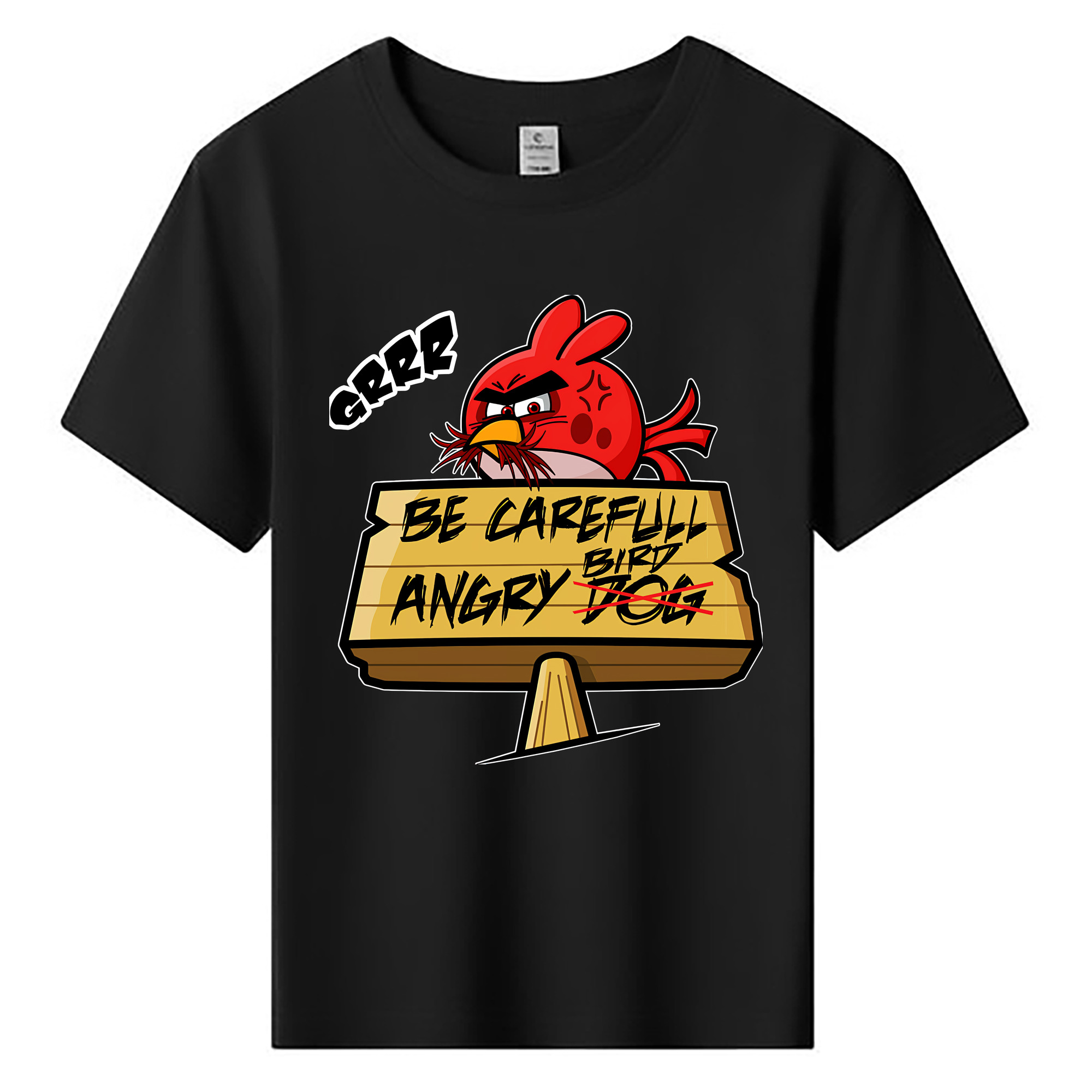 （画像用） Angry Birds アングリーバード 綿100％キッズTシャツ（フロントプリント）