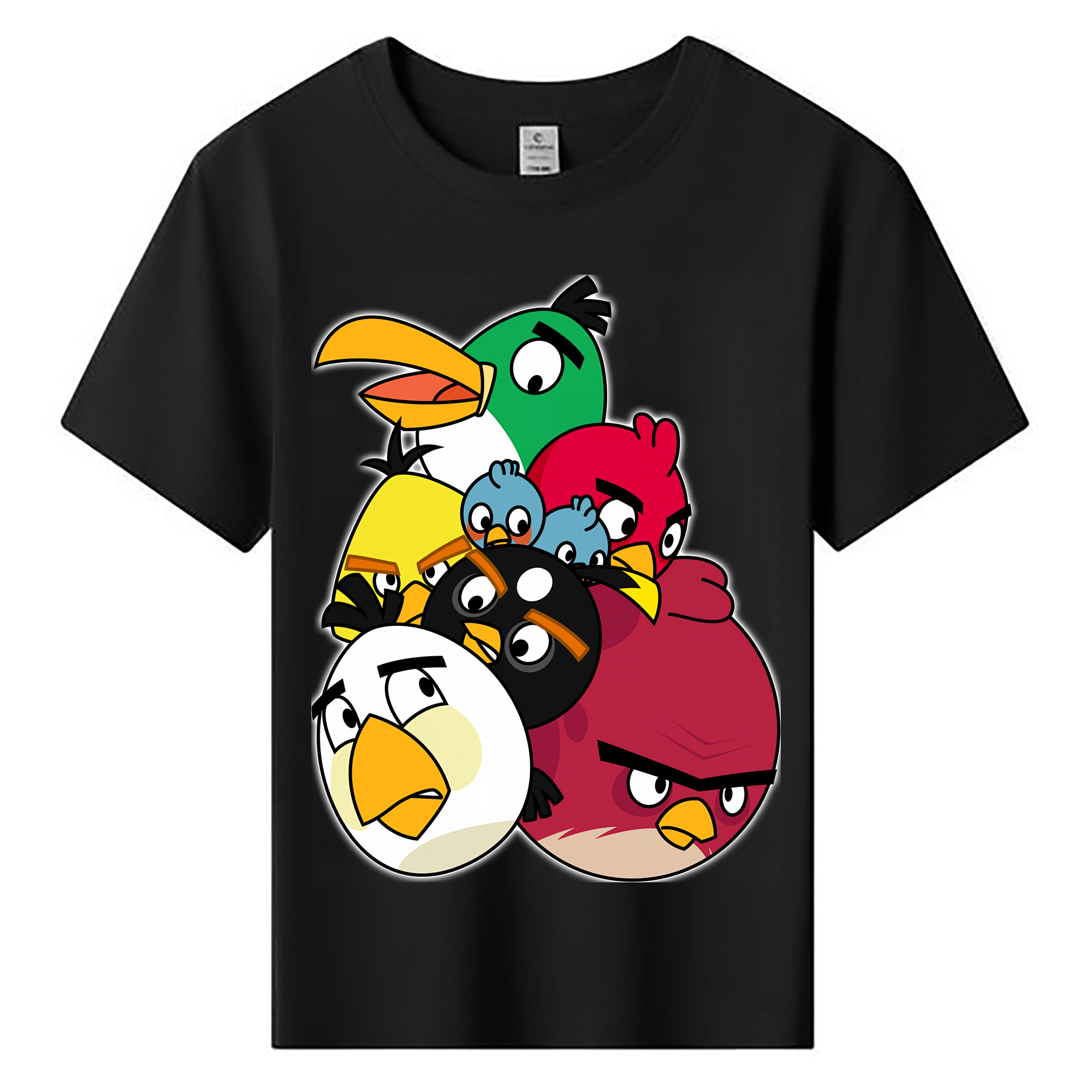 （画像用） Angry Birds アングリーバード 綿100％キッズTシャツ（フロントプリント）