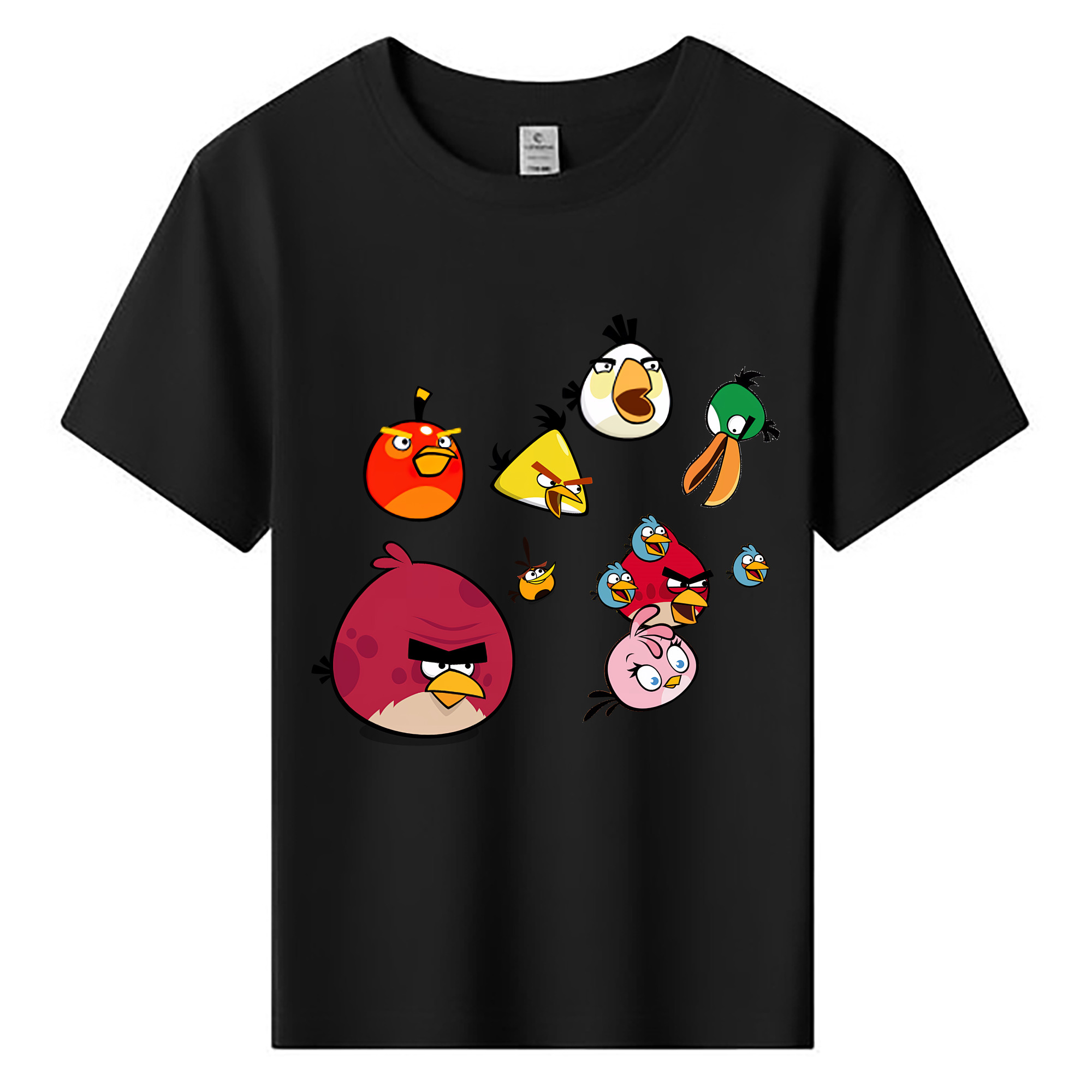 （画像用） Angry Birds アングリーバード 綿100％キッズTシャツ（フロントプリント）
