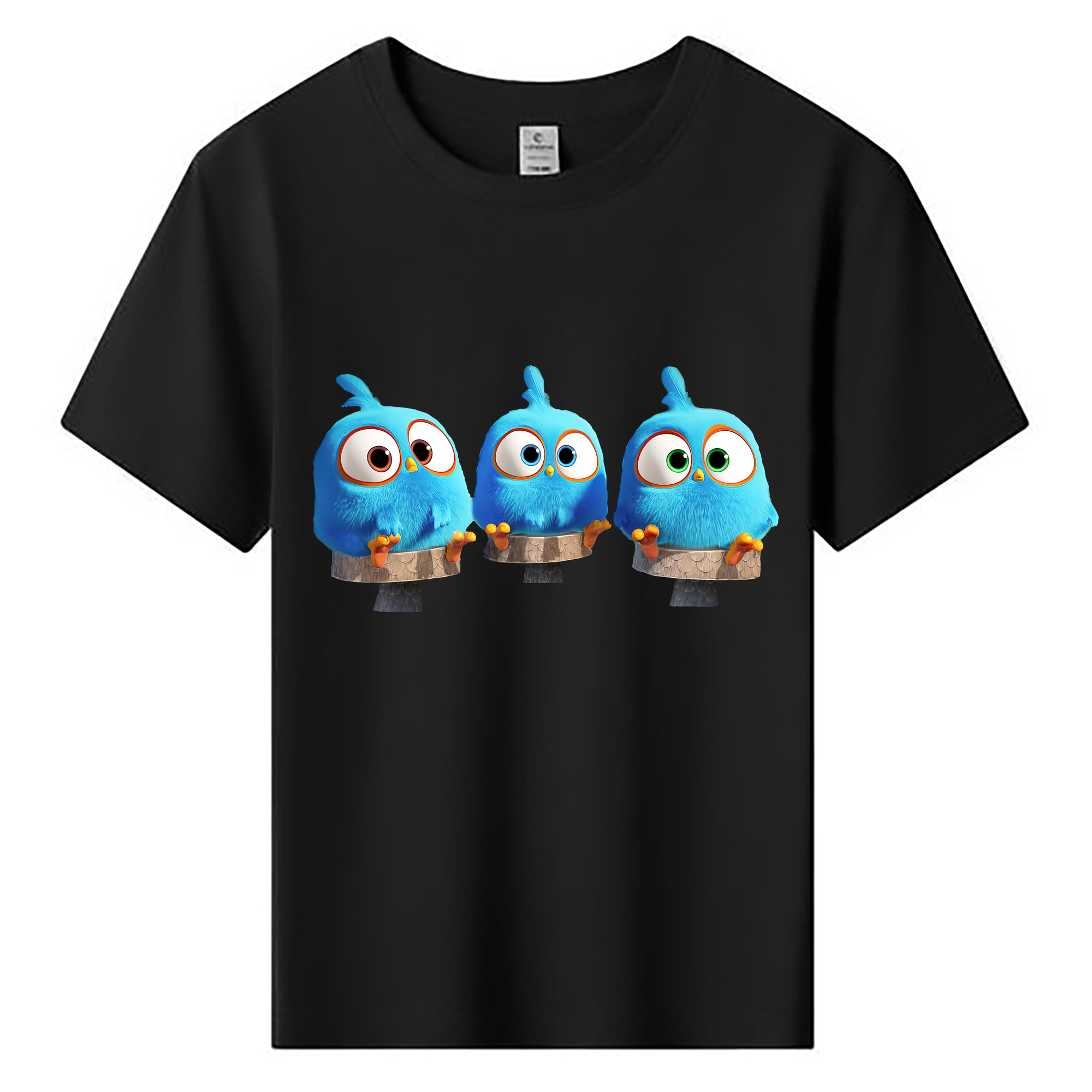 （画像用） Angry Birds アングリーバード 綿100％キッズTシャツ（フロントプリント）