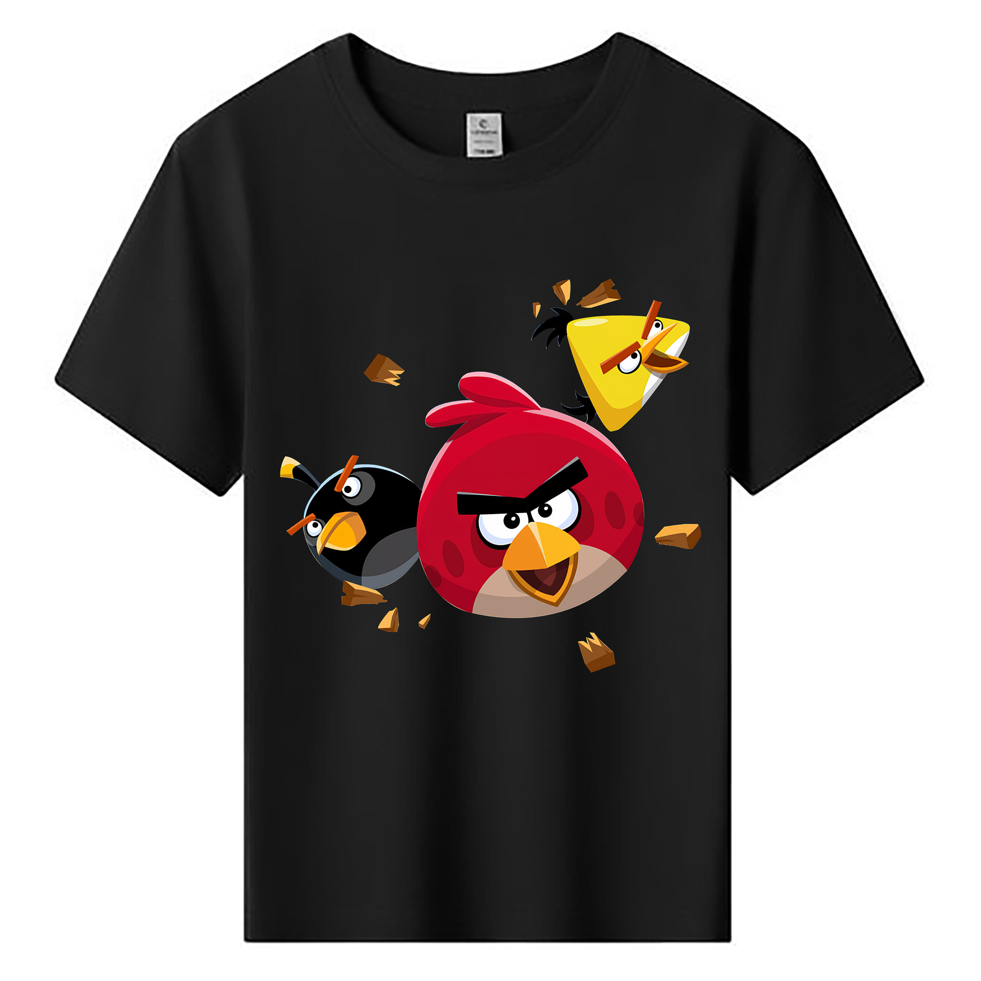（画像用） Angry Birds アングリーバード 綿100％キッズTシャツ（フロントプリント）