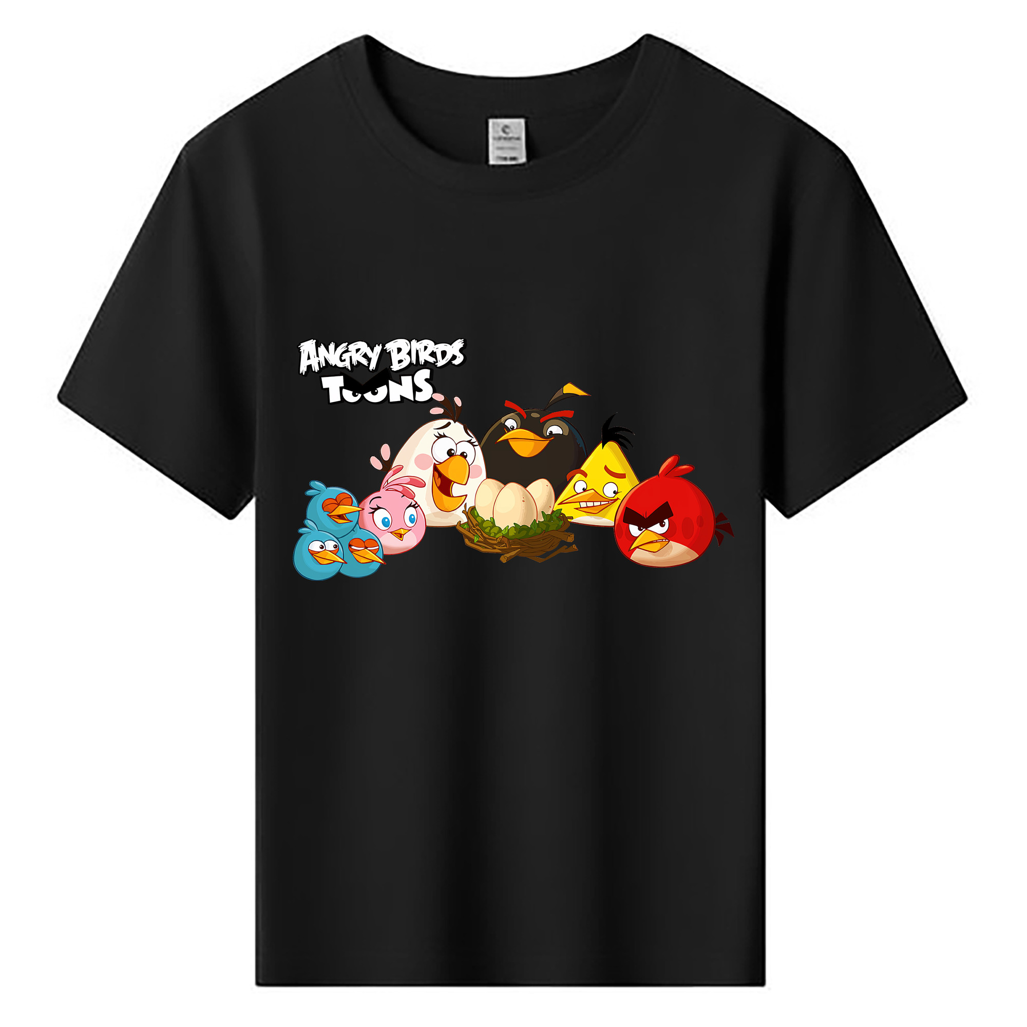 （画像用） Angry Birds アングリーバード 綿100％キッズTシャツ（フロントプリント）