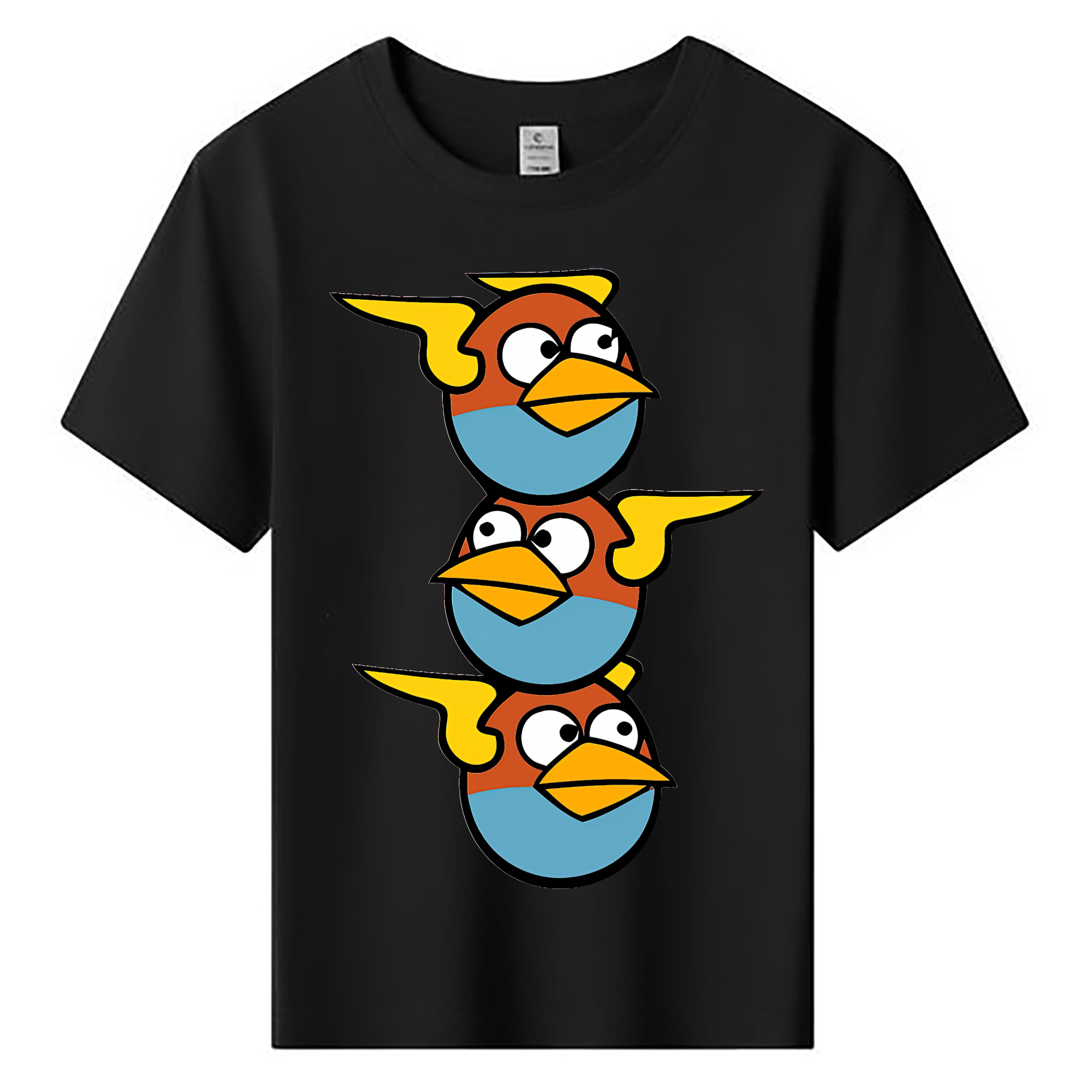 （画像用） Angry Birds アングリーバード 綿100％キッズTシャツ（フロントプリント）