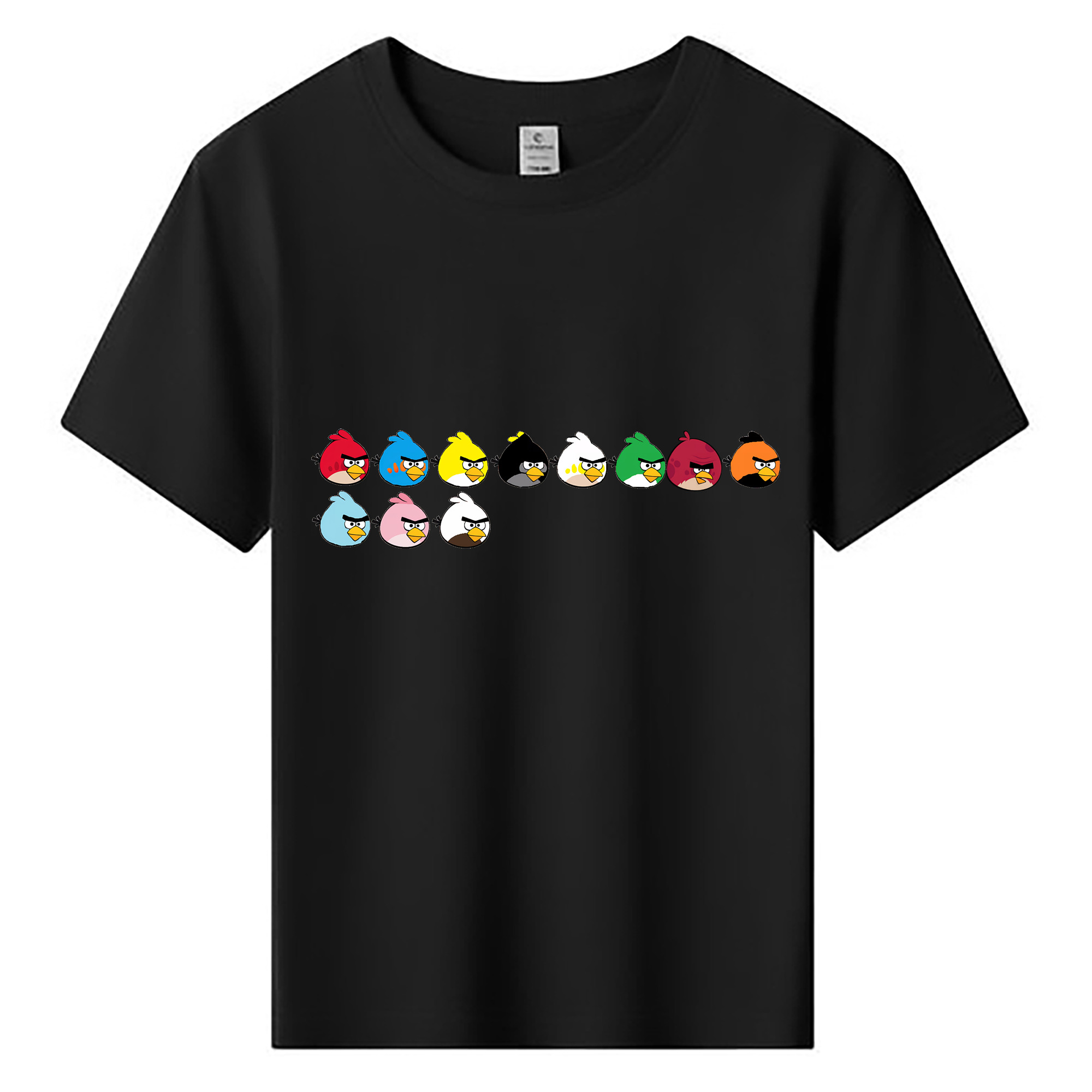 （画像用） Angry Birds アングリーバード 綿100％キッズTシャツ（フロントプリント）