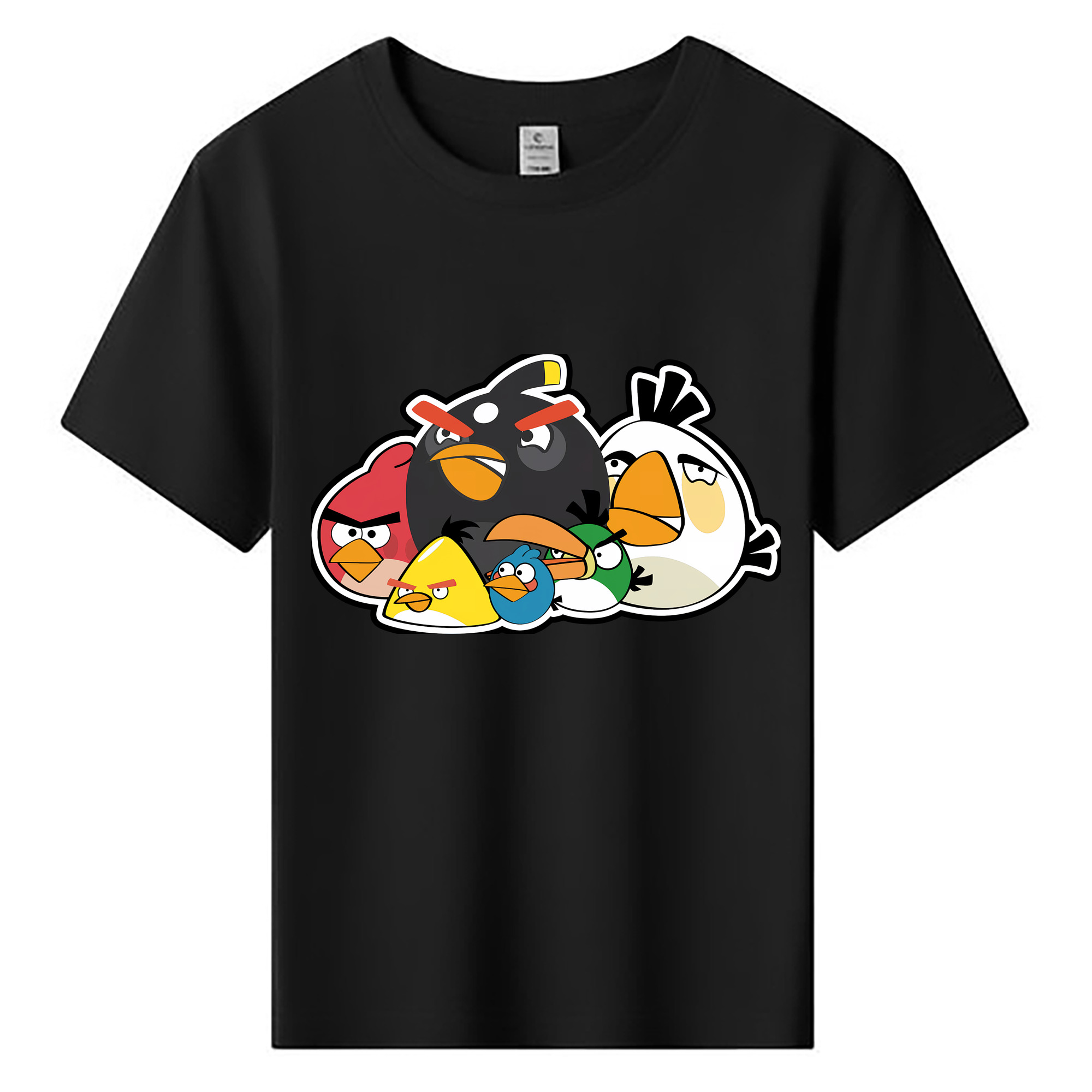 （画像用） Angry Birds アングリーバード 綿100％キッズTシャツ（フロントプリント）