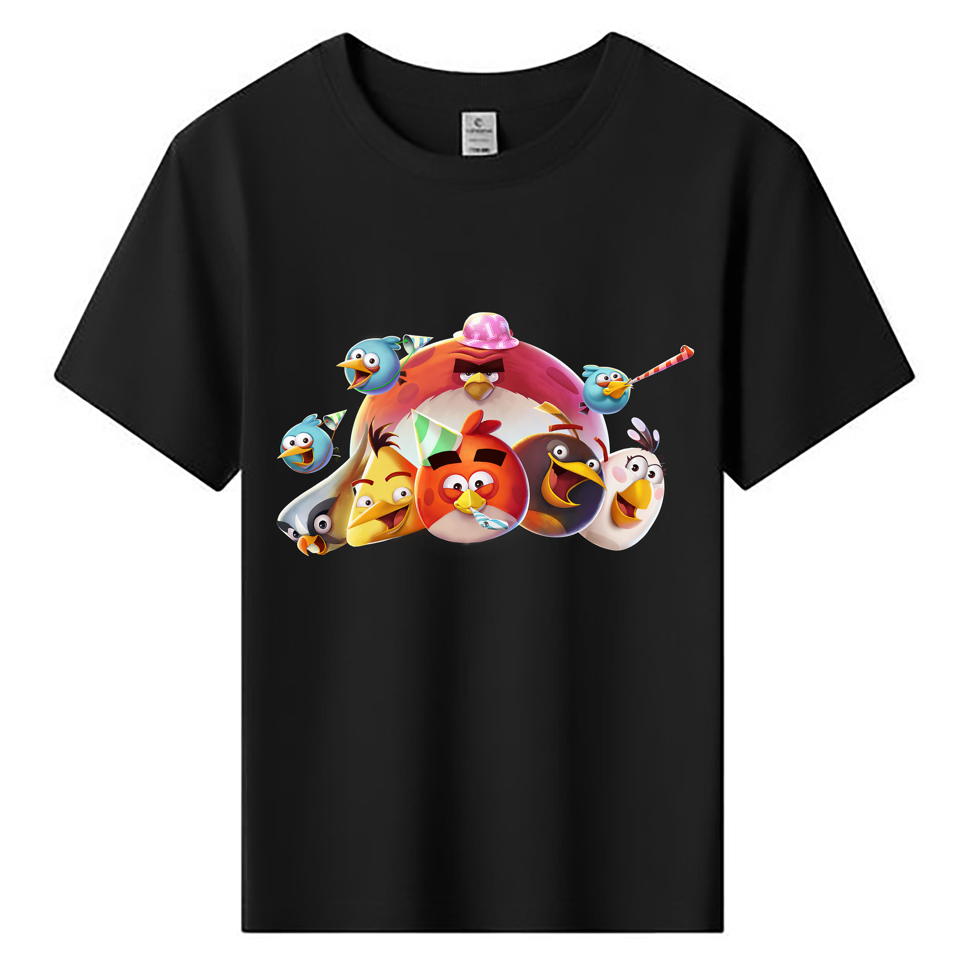 （画像用） Angry Birds アングリーバード 綿100％キッズTシャツ（フロントプリント）