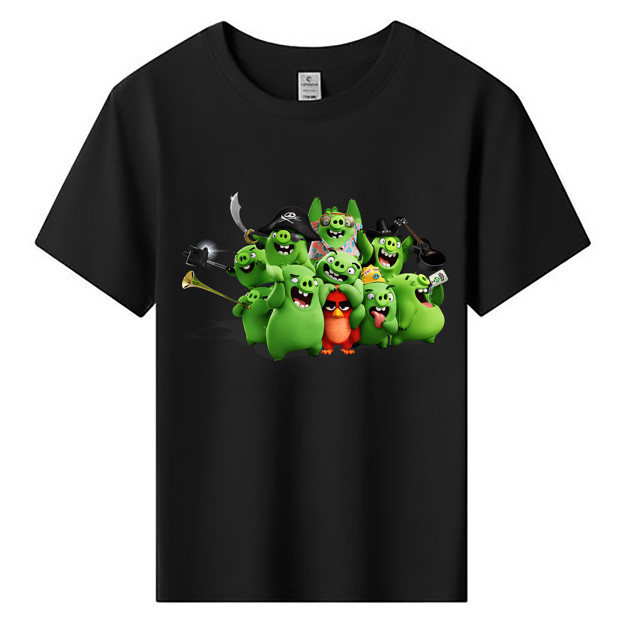 （画像用） Angry Birds アングリーバード 綿100％キッズTシャツ（フロントプリント）