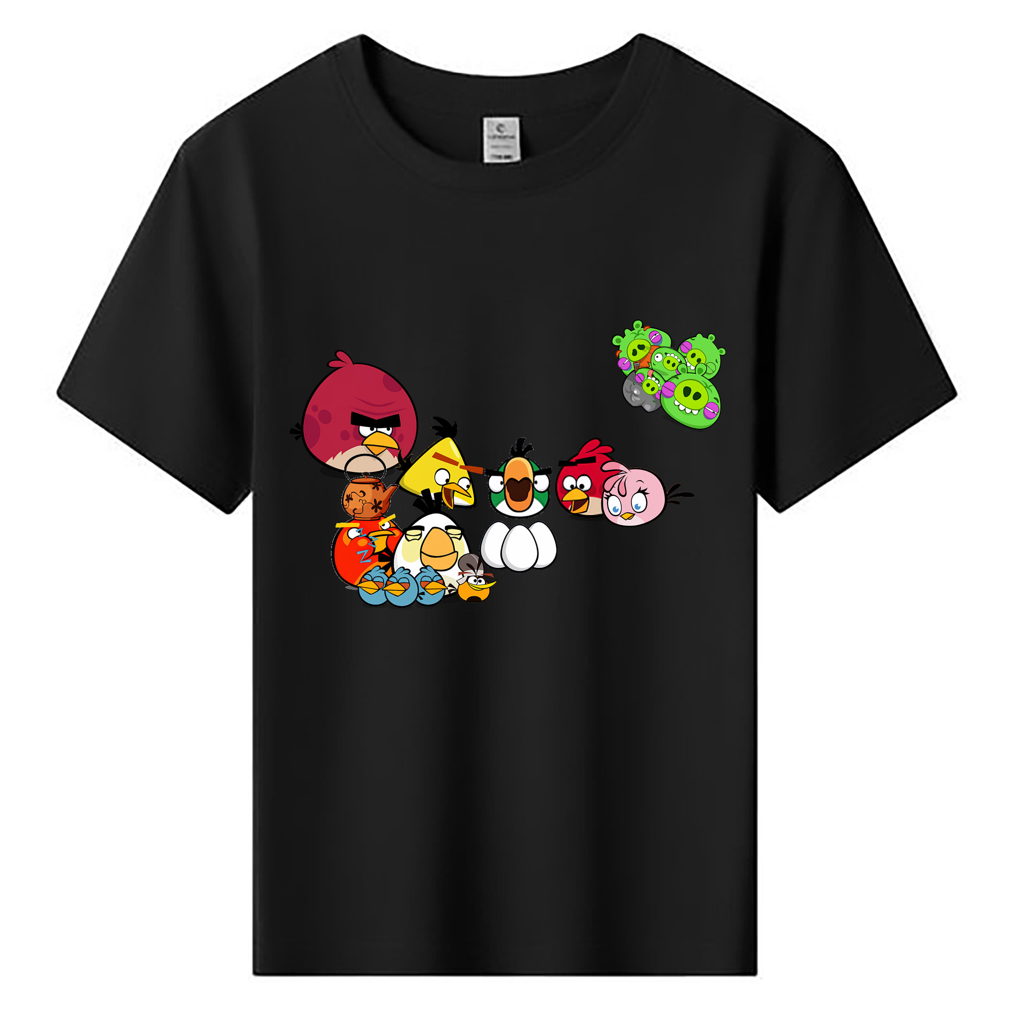 （画像用） Angry Birds アングリーバード 綿100％キッズTシャツ（フロントプリント）