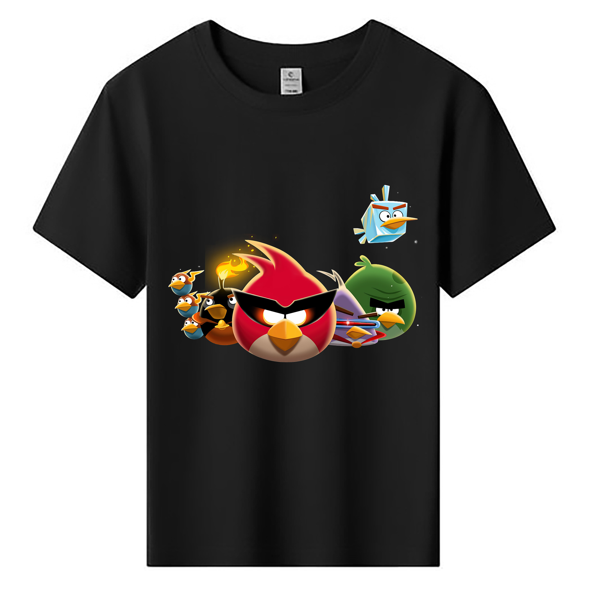 （画像用） Angry Birds アングリーバード 綿100％キッズTシャツ（フロントプリント）