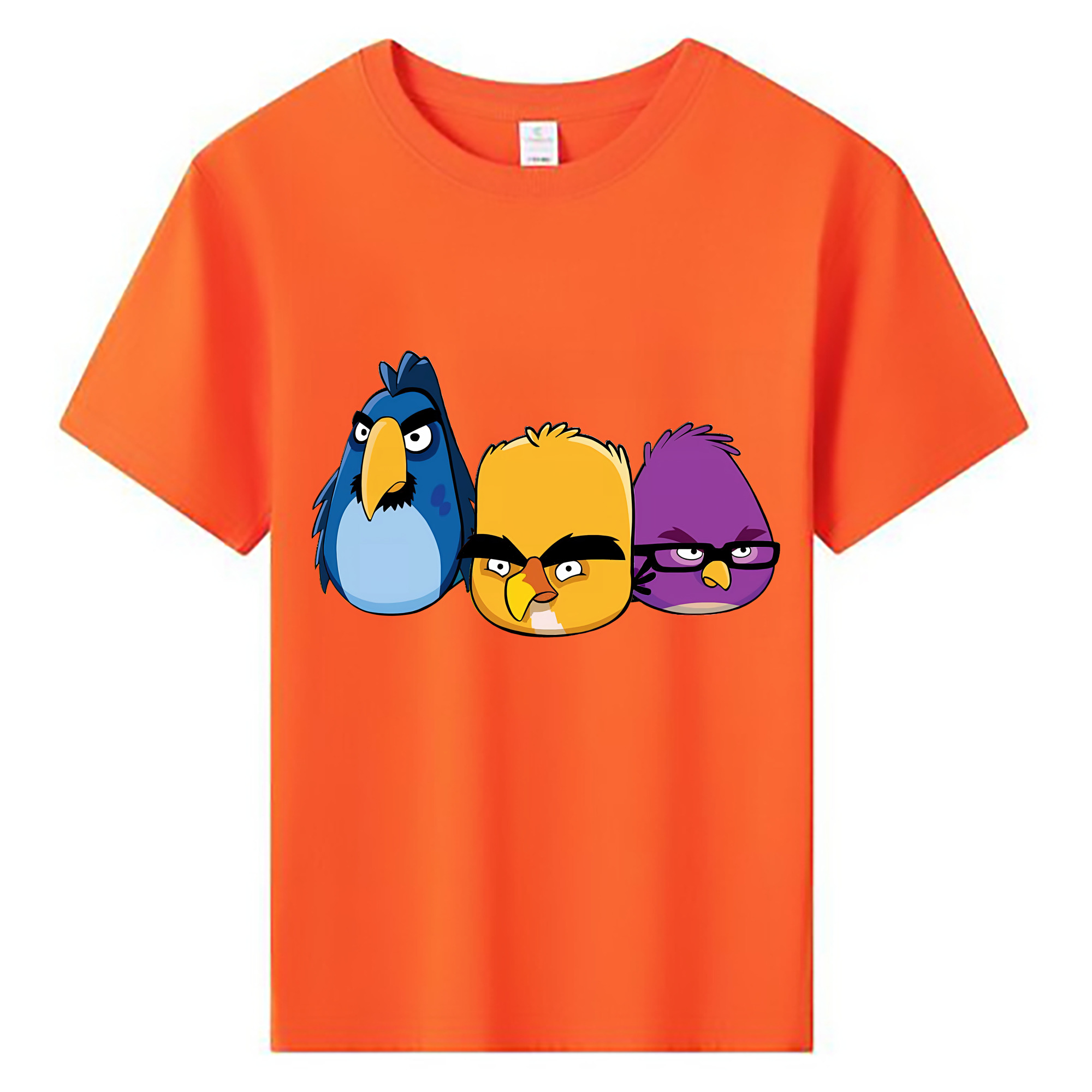 （画像用） Angry Birds アングリーバード 綿100％キッズTシャツ（フロントプリント）