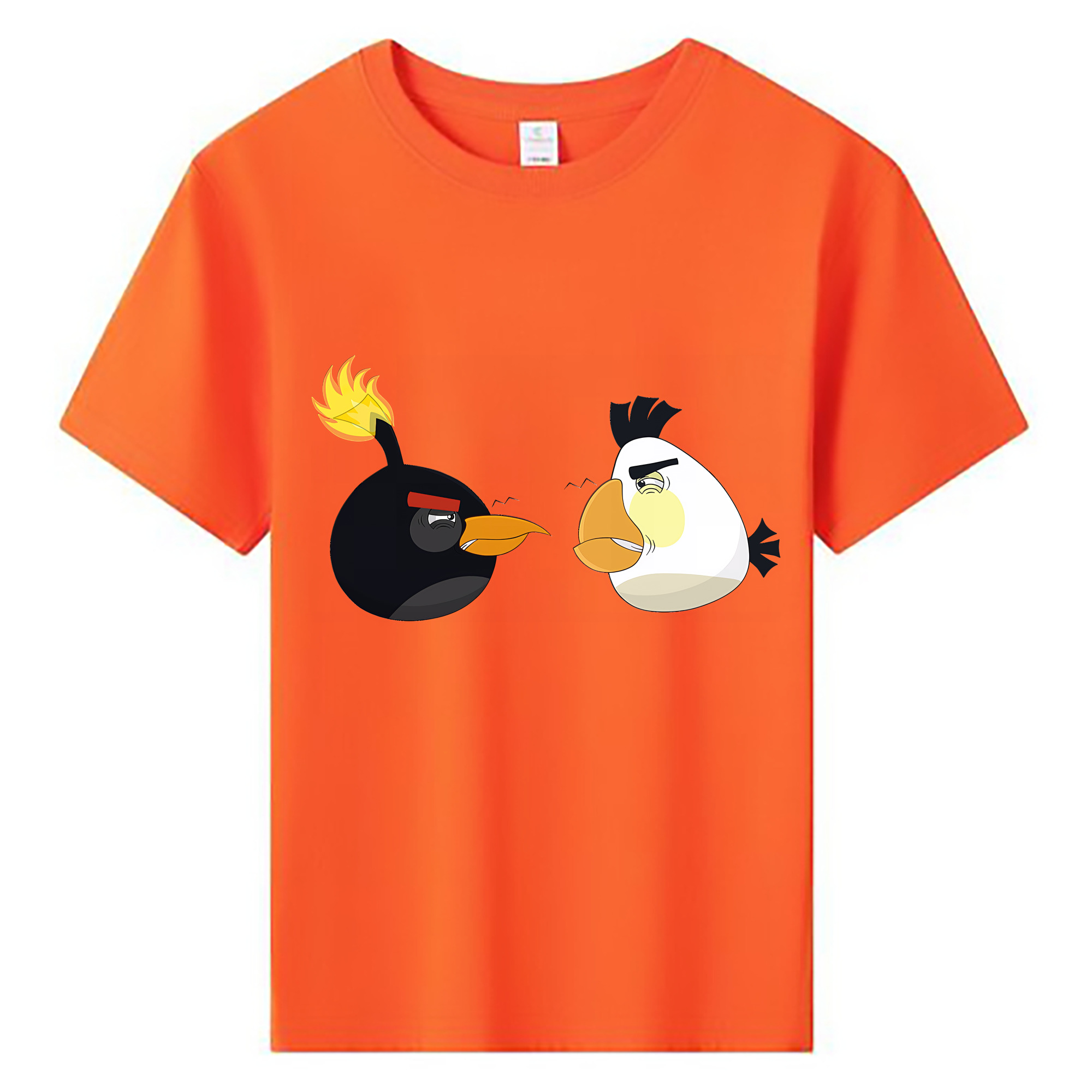 （画像用） Angry Birds アングリーバード 綿100％キッズTシャツ（フロントプリント）