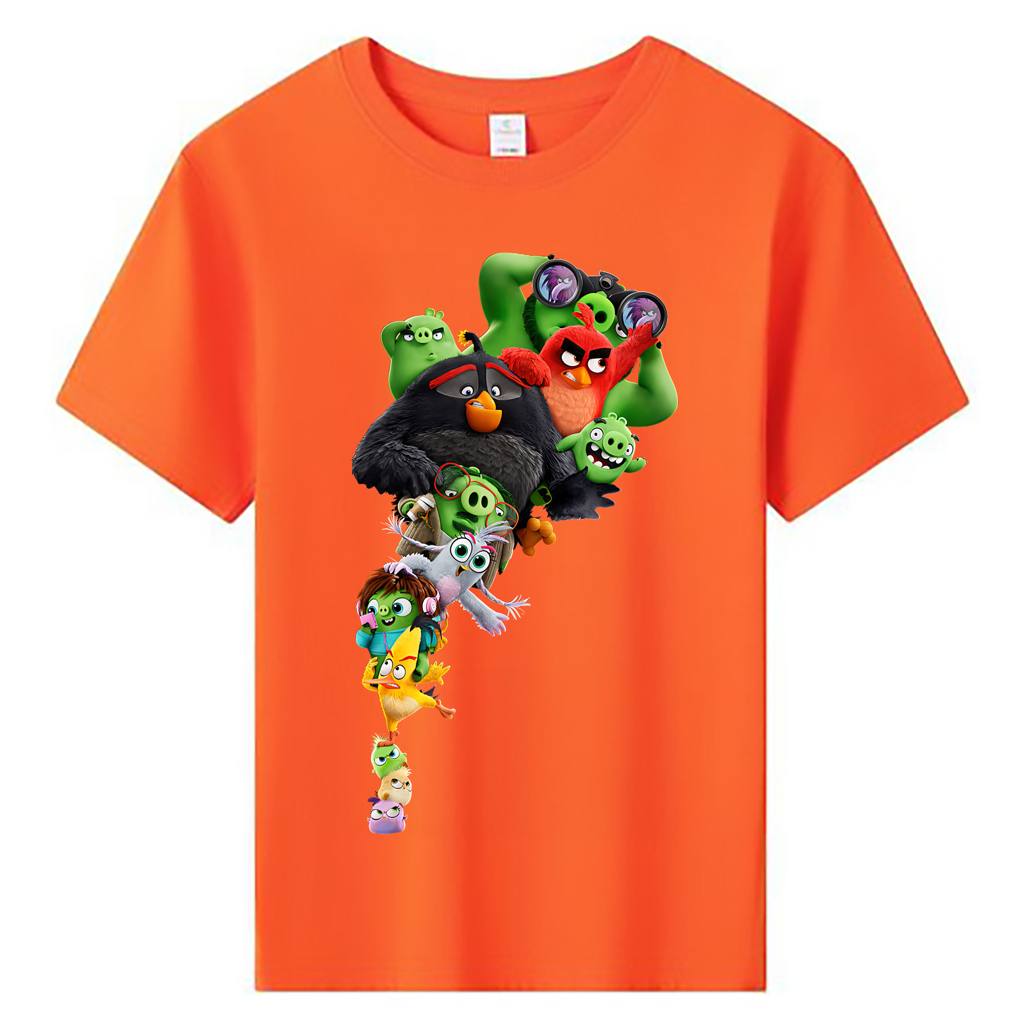 （画像用） Angry Birds アングリーバード 綿100％キッズTシャツ（フロントプリント）