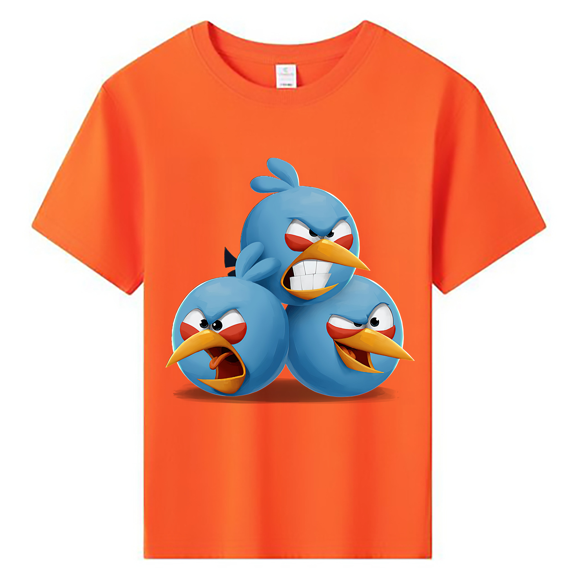 （画像用） Angry Birds アングリーバード 綿100％キッズTシャツ（フロントプリント）