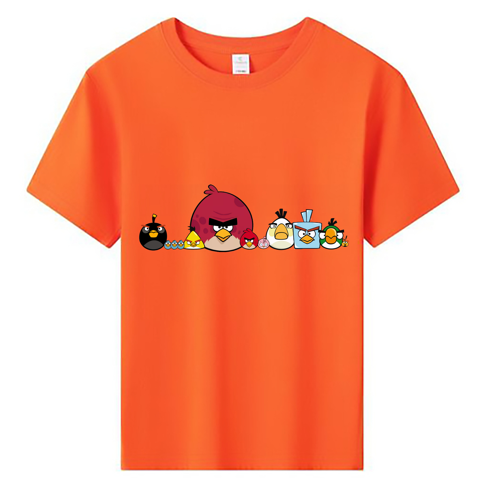 （画像用） Angry Birds アングリーバード 綿100％キッズTシャツ（フロントプリント）