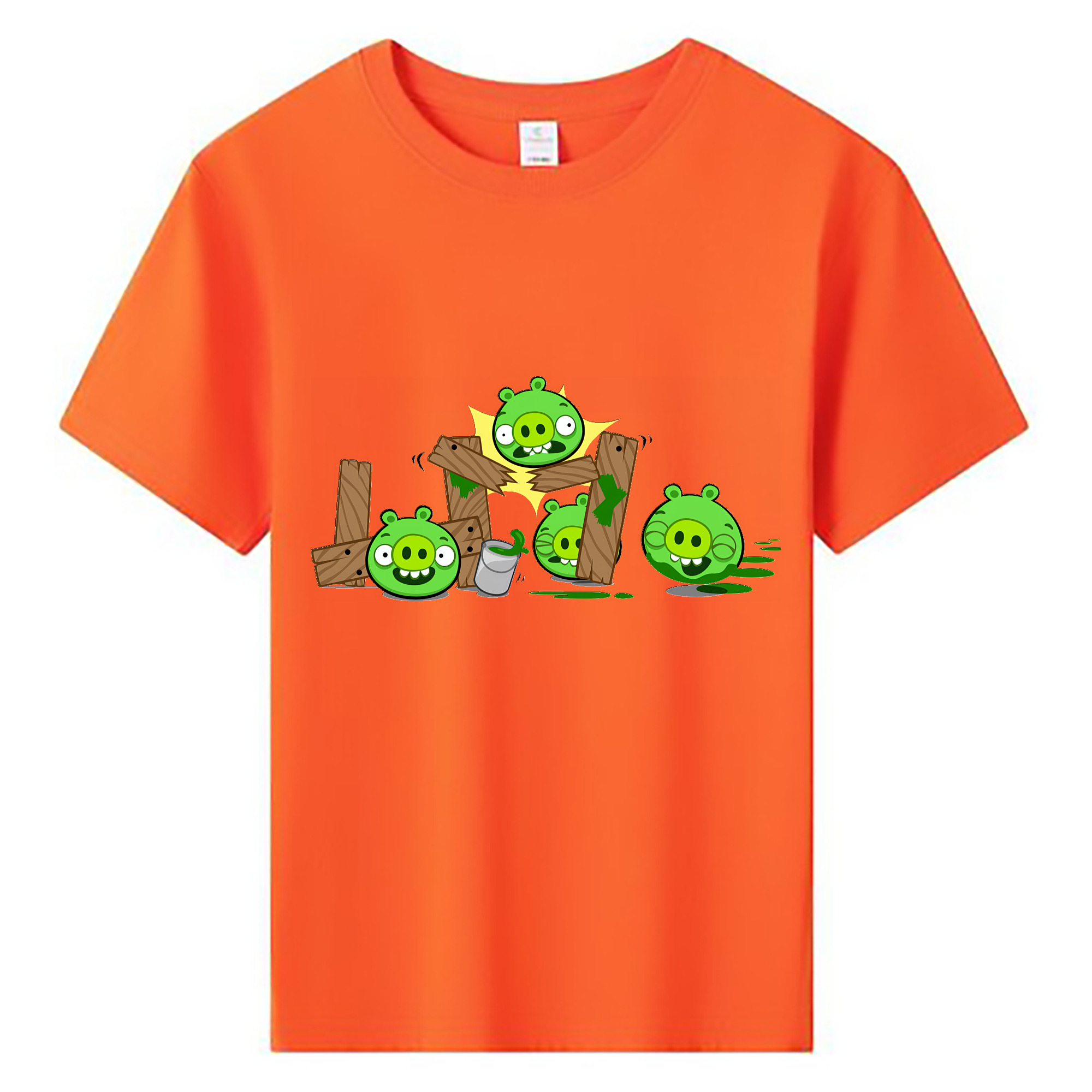 （画像用） Angry Birds アングリーバード 綿100％キッズTシャツ（フロントプリント）