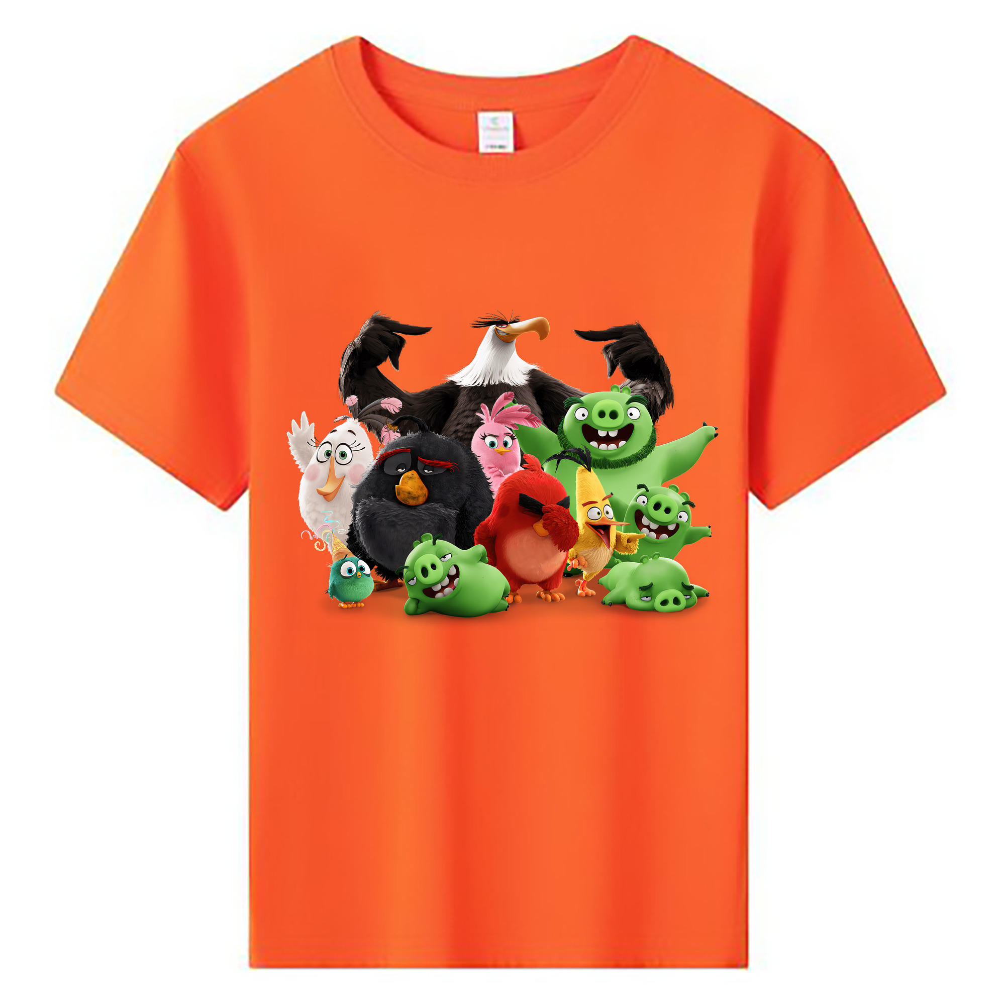 （画像用） Angry Birds アングリーバード 綿100％キッズTシャツ（フロントプリント）
