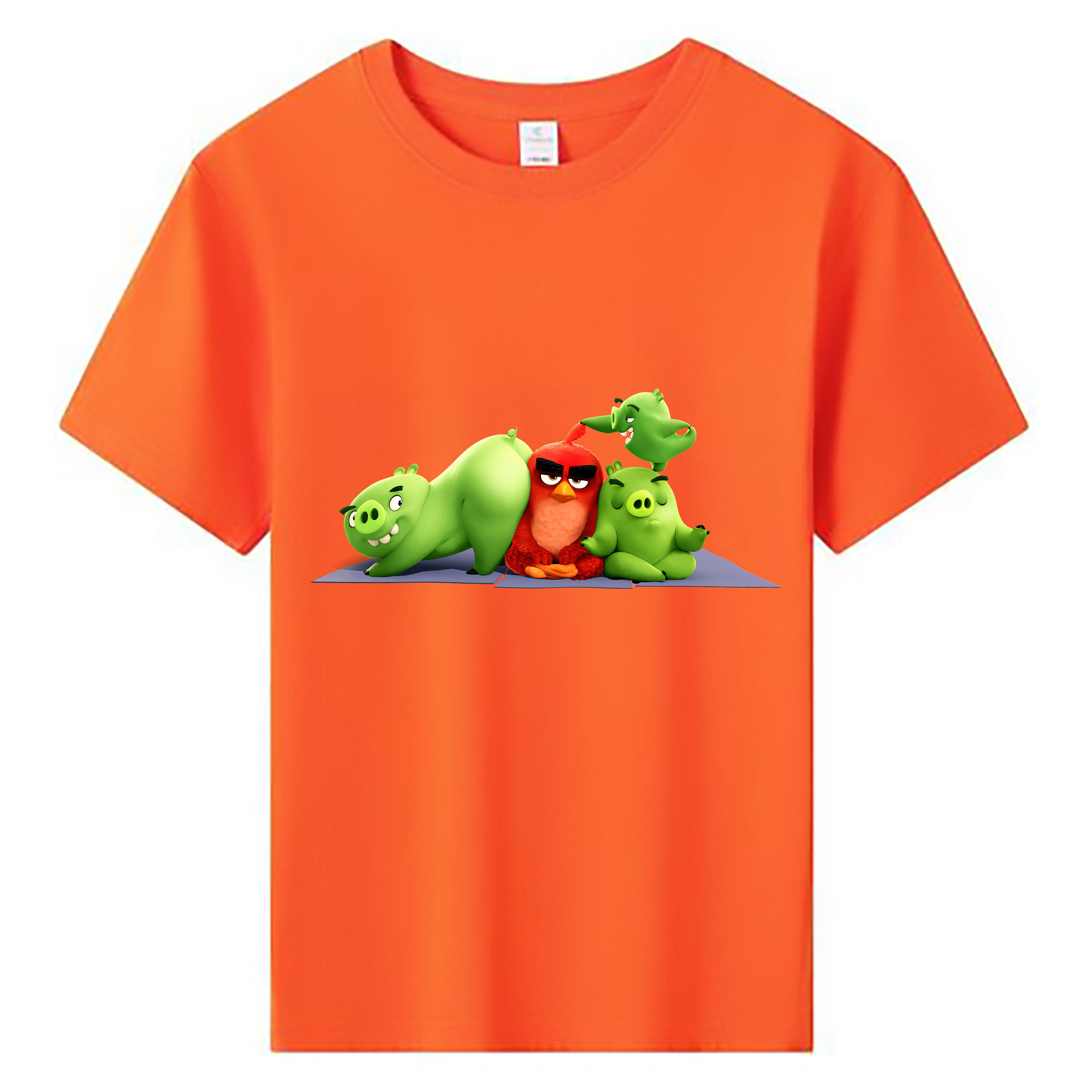 （画像用） Angry Birds アングリーバード 綿100％キッズTシャツ（フロントプリント）