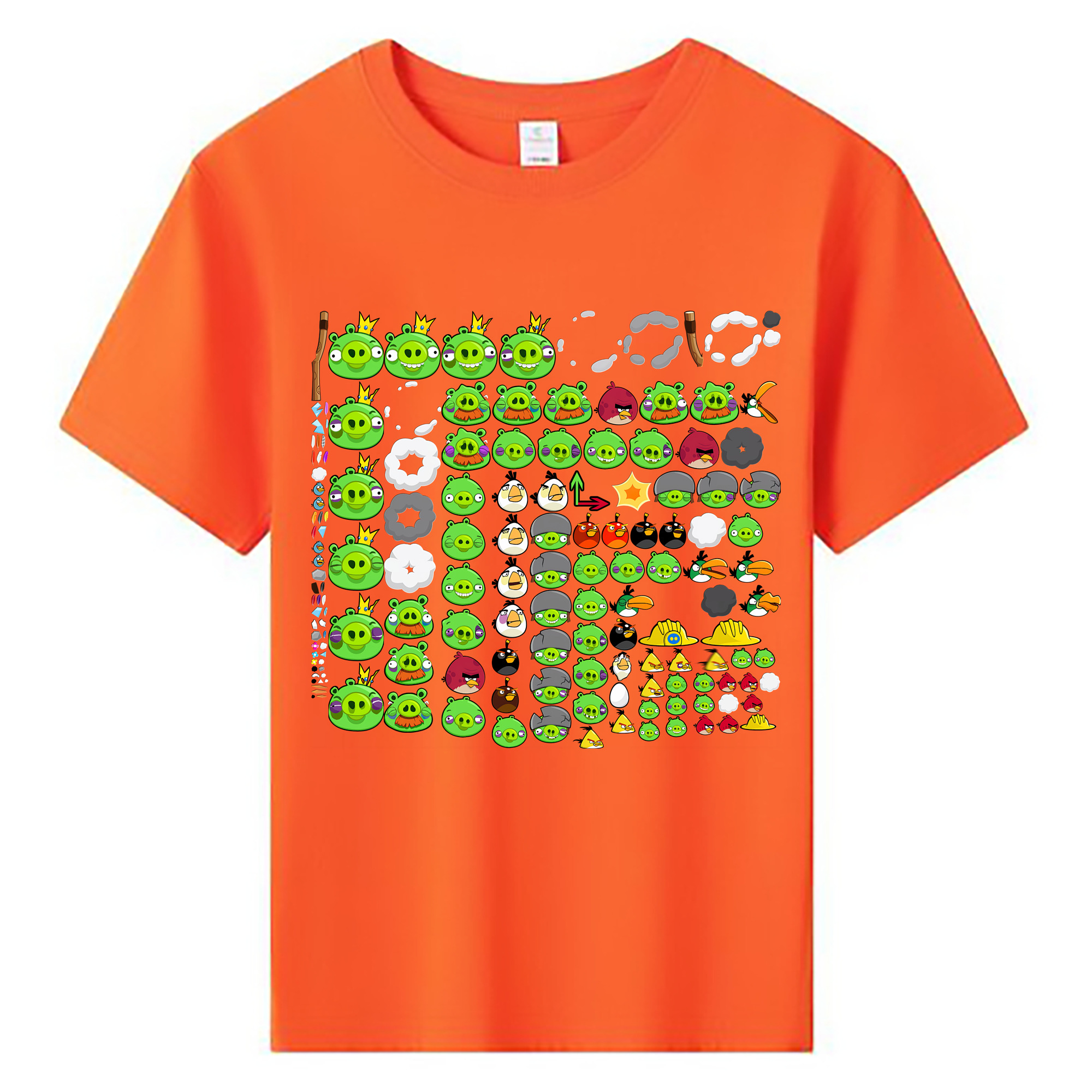 （画像用） Angry Birds アングリーバード 綿100％キッズTシャツ（フロントプリント）