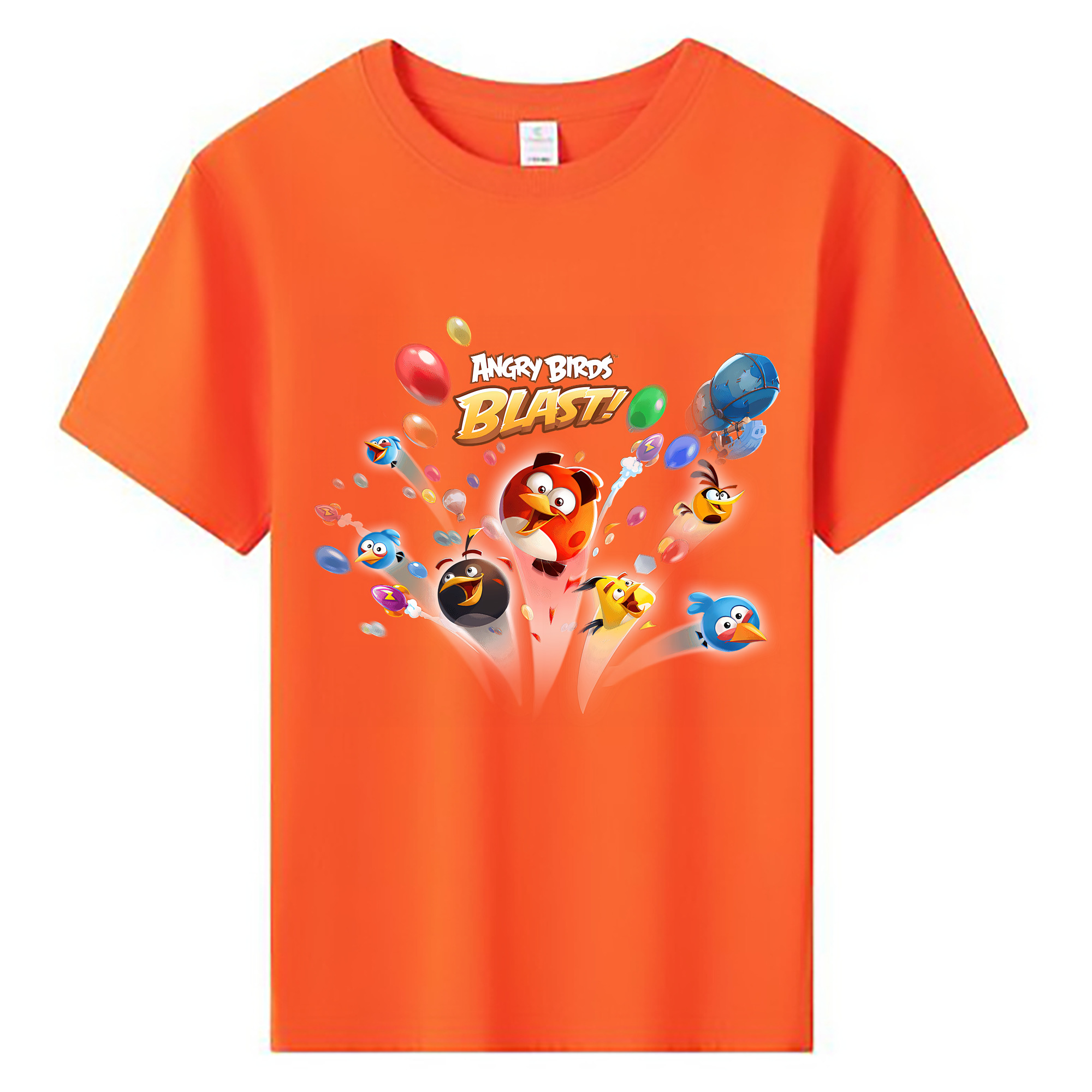（画像用） Angry Birds アングリーバード 綿100％キッズTシャツ（フロントプリント）