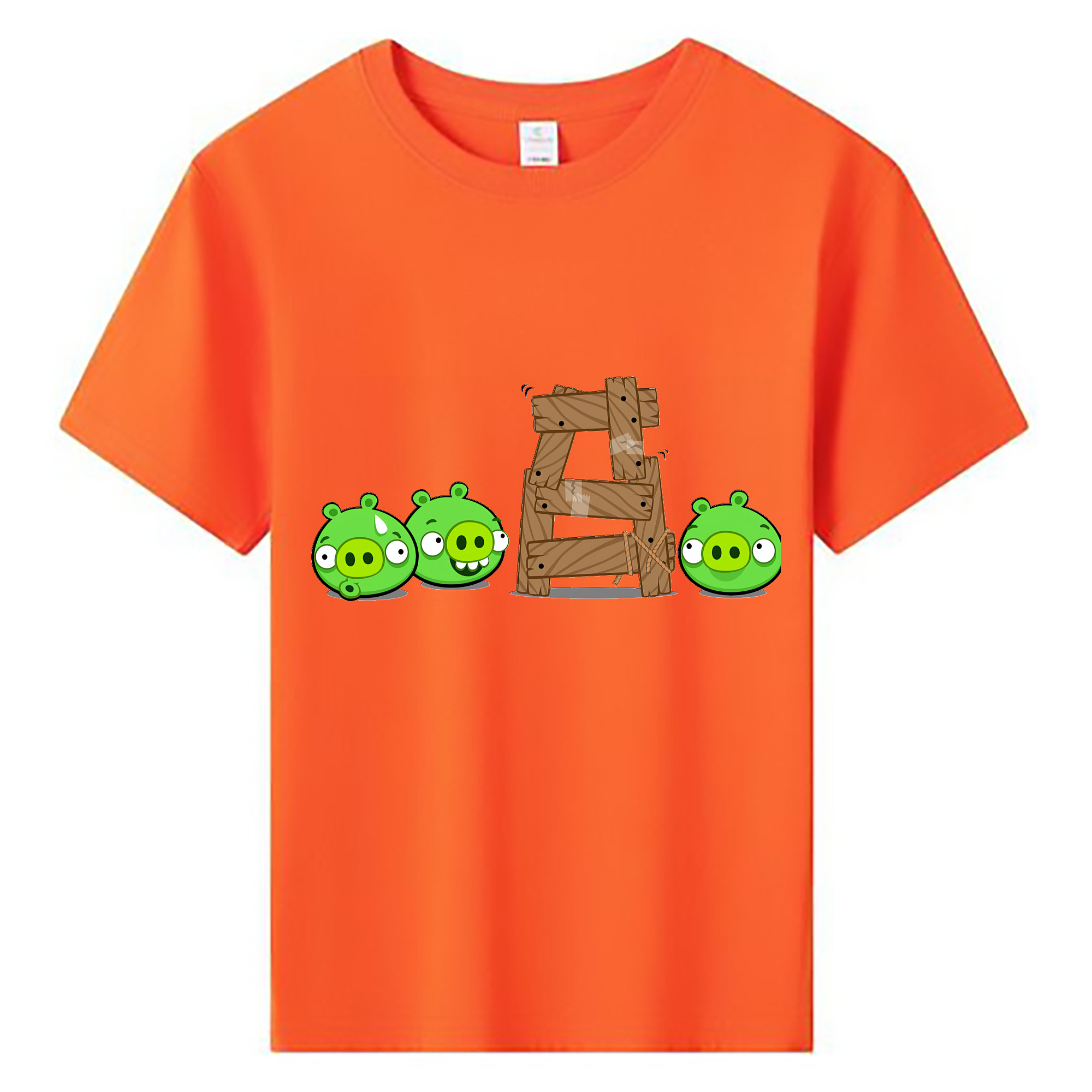 （画像用） Angry Birds アングリーバード 綿100％キッズTシャツ（フロントプリント）