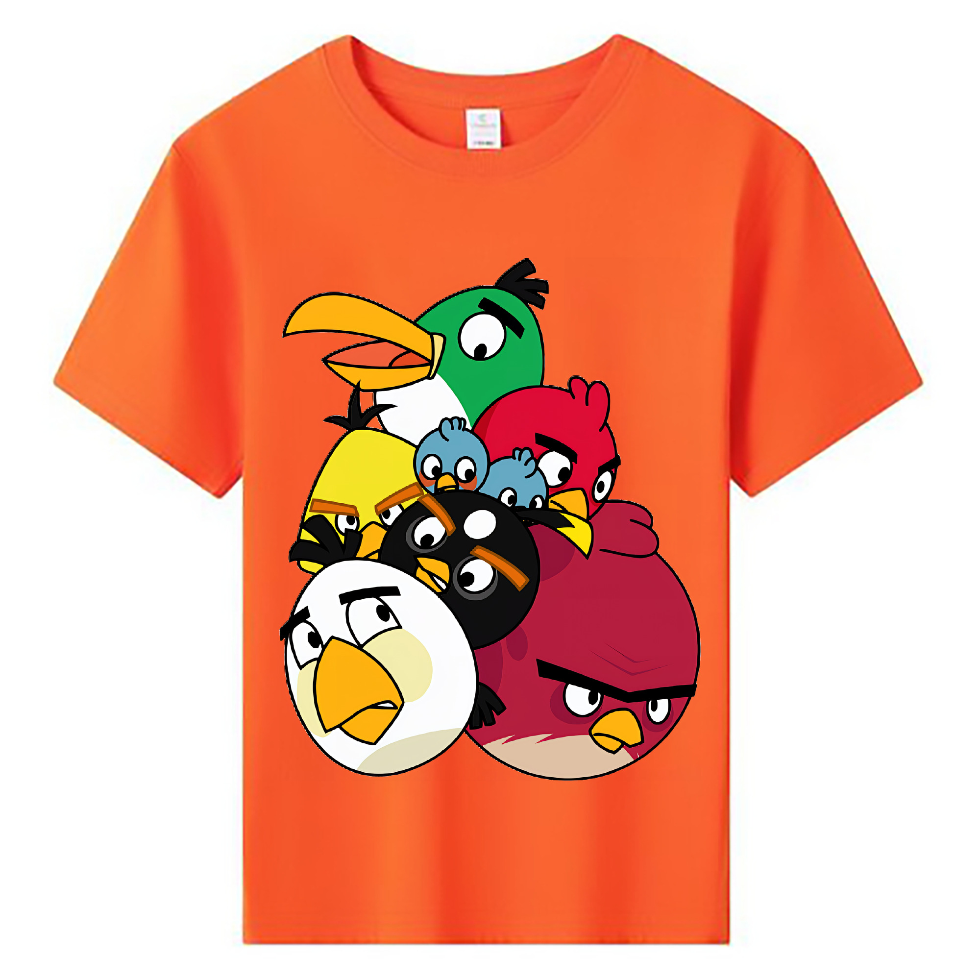 （画像用） Angry Birds アングリーバード 綿100％キッズTシャツ（フロントプリント）