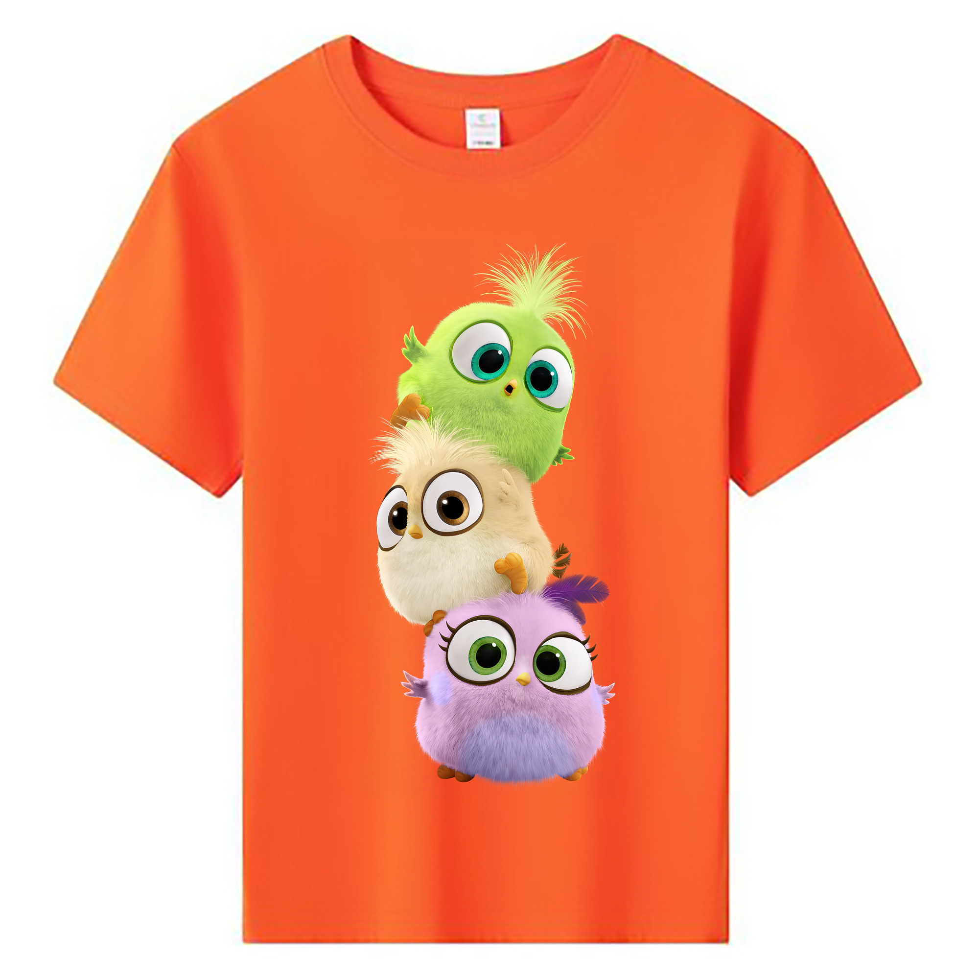 （画像用） Angry Birds アングリーバード 綿100％キッズTシャツ（フロントプリント）