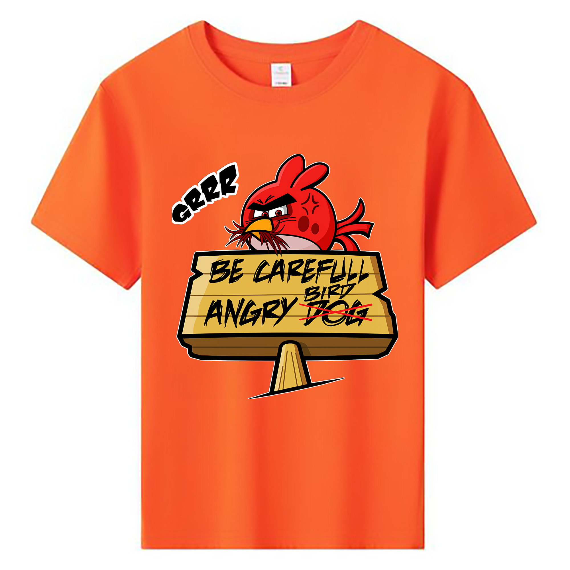 （画像用） Angry Birds アングリーバード 綿100％キッズTシャツ（フロントプリント）